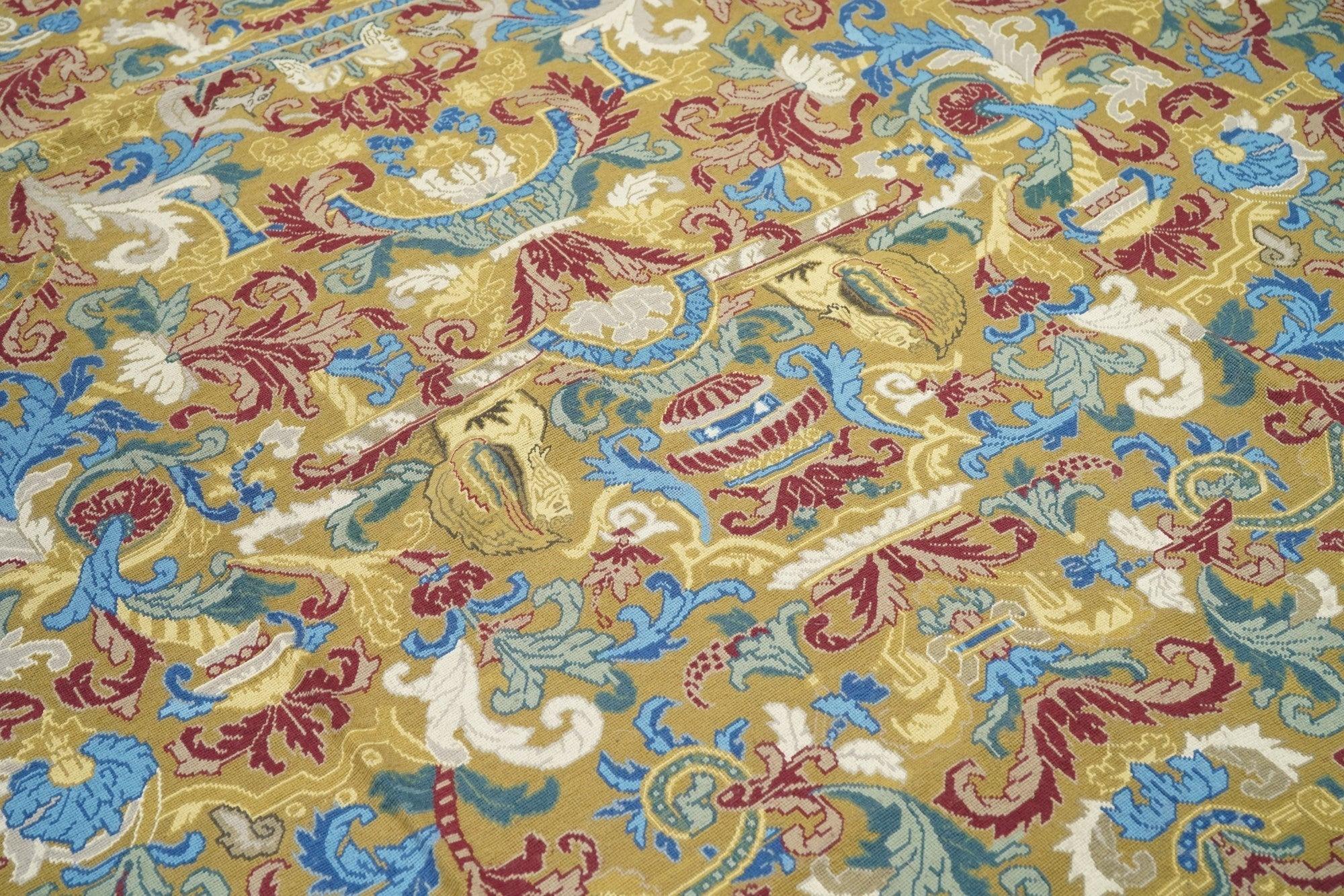 French Aubusson Design Rug 9' x 12' For Sale 4