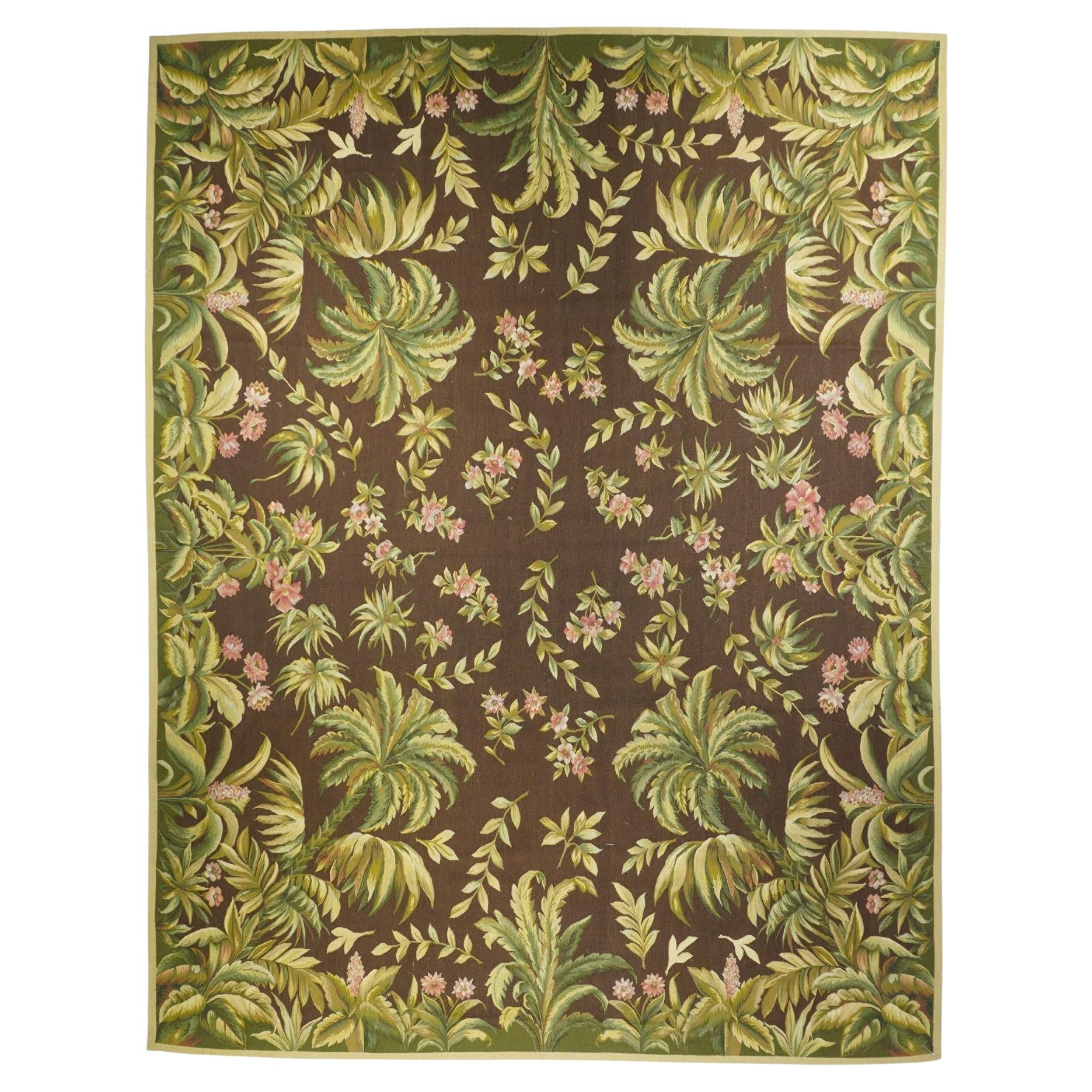 French Aubusson Design Rug 9' x 12'