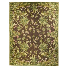 Alfombra francesa de diseño Aubusson 9' x 12'