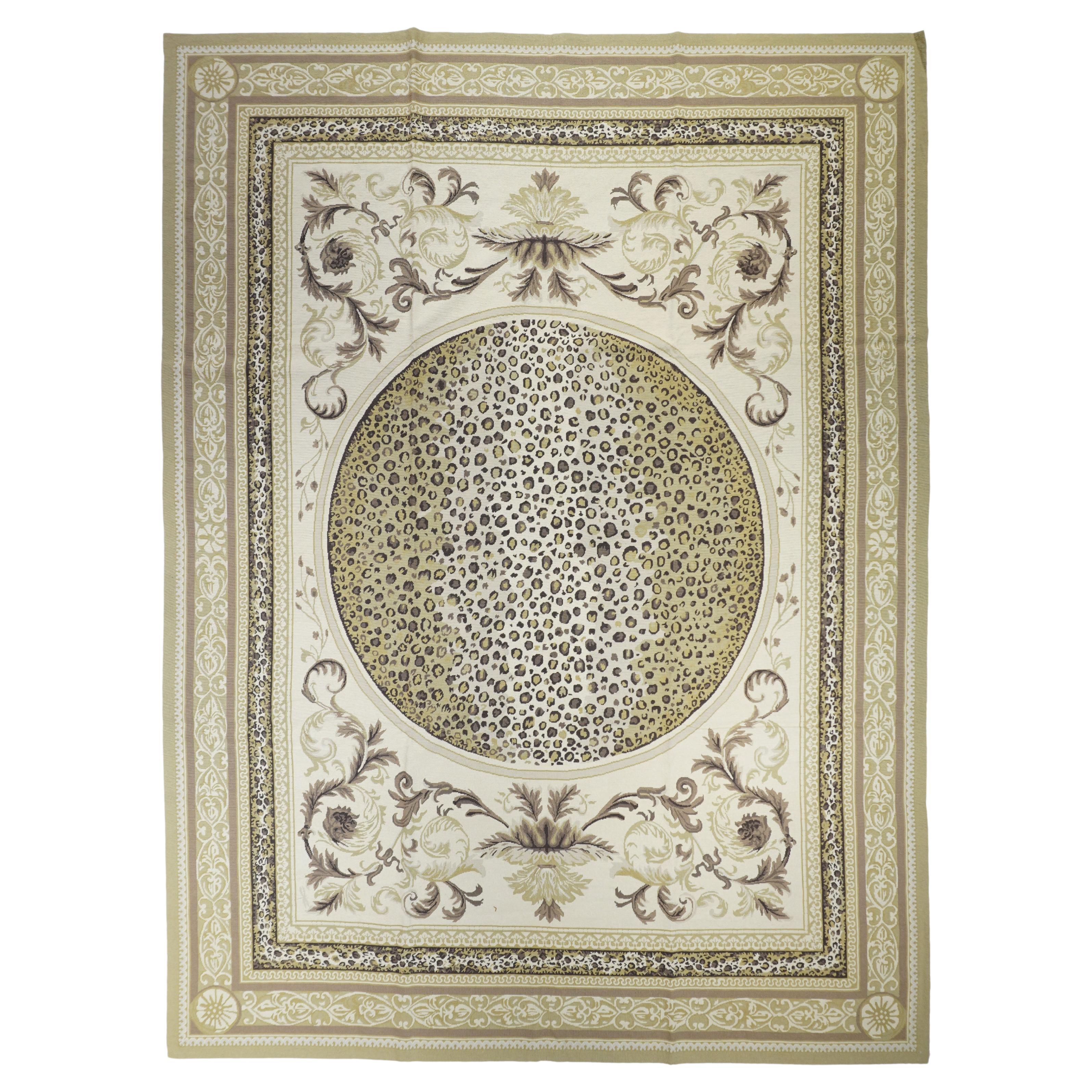 French Aubusson Design Rug 9' x 12'