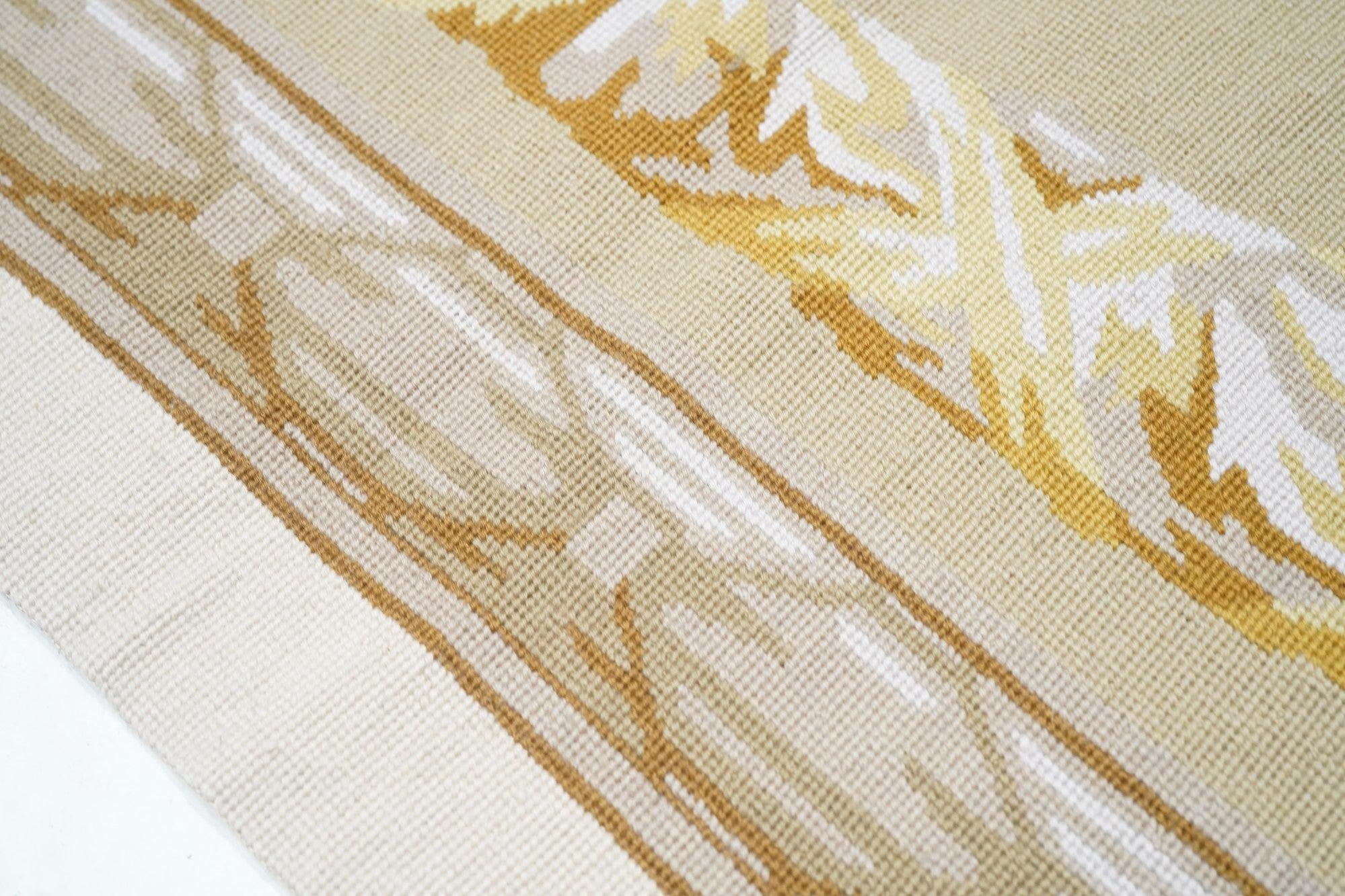 Wool French Aubusson Design Rug 9'11'' x 13'9'' For Sale