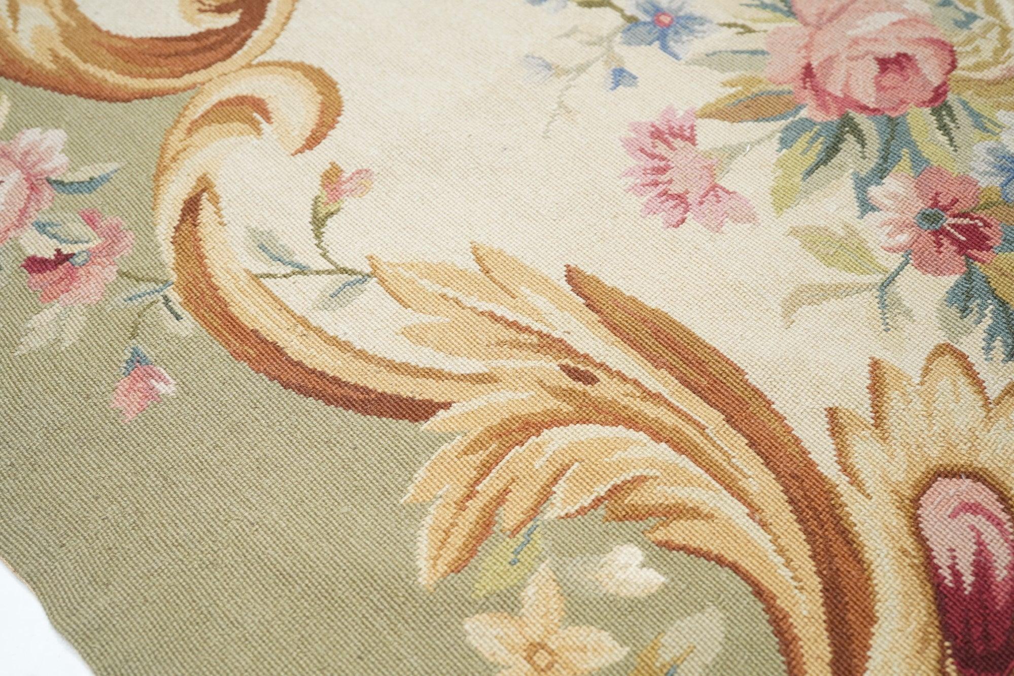 Französischer Teppich im Aubusson-Design 9'6'' x 13'8'' (21. Jahrhundert und zeitgenössisch) im Angebot