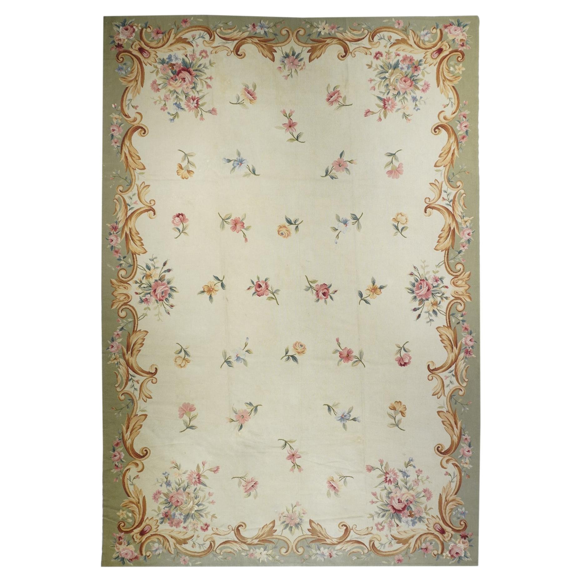 French Aubusson Design Rug 9'6'' x 13'8''