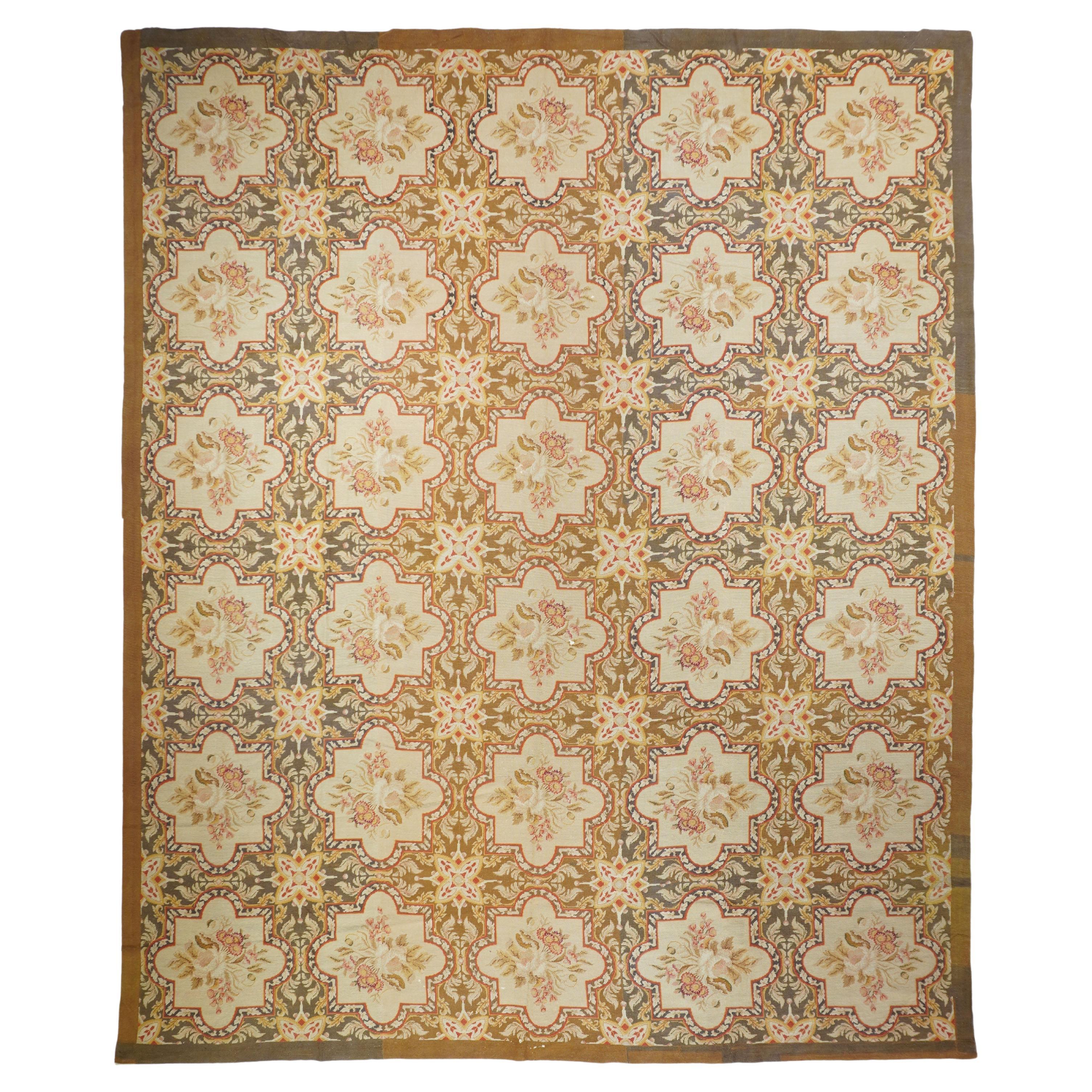 French Aubusson Design Rug 9'9'' x 11'11''