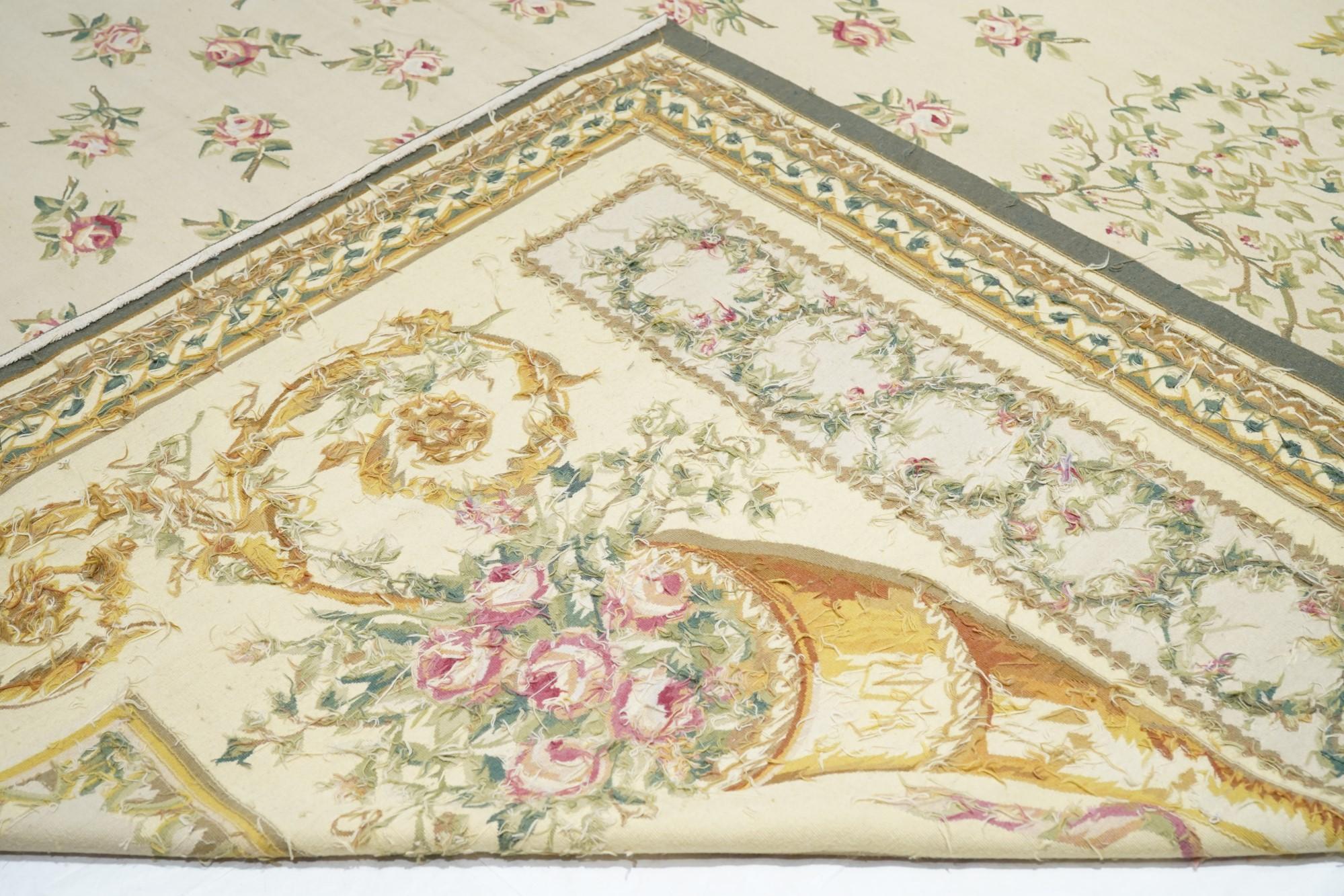 French Aubusson Design Tapestry Rug For Sale 6