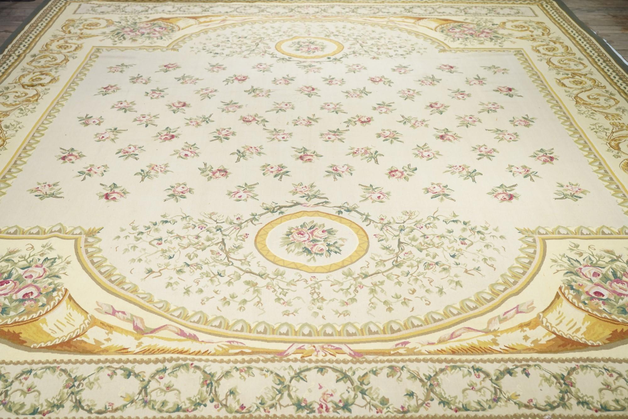 French Aubusson Design Tapestry Rug For Sale 2