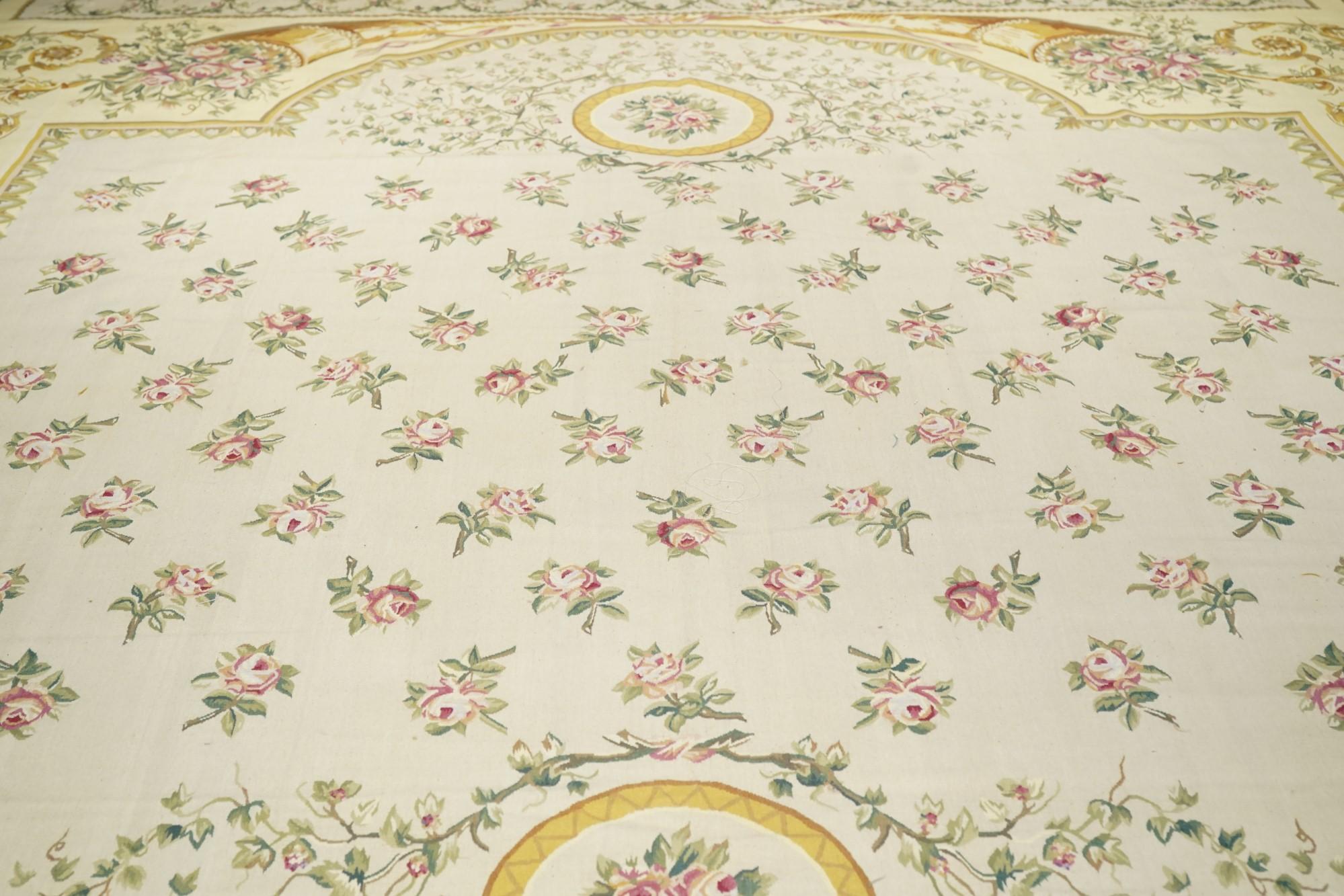 French Aubusson Design Tapestry Rug For Sale 4