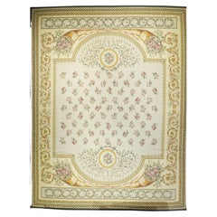 Vintage French Aubusson Design Tapestry Rug