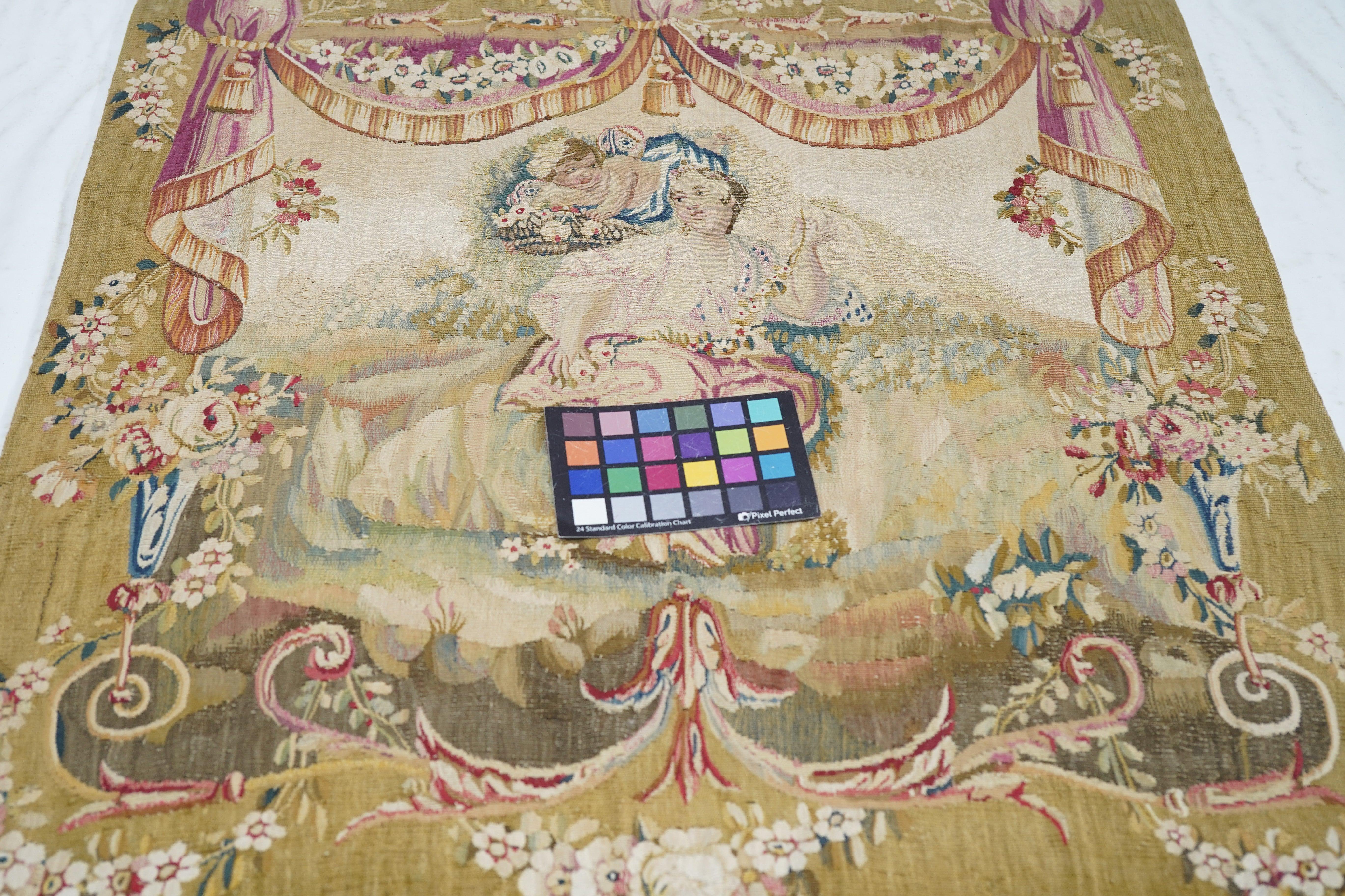 French Aubusson Design Tapestry Rug For Sale 3