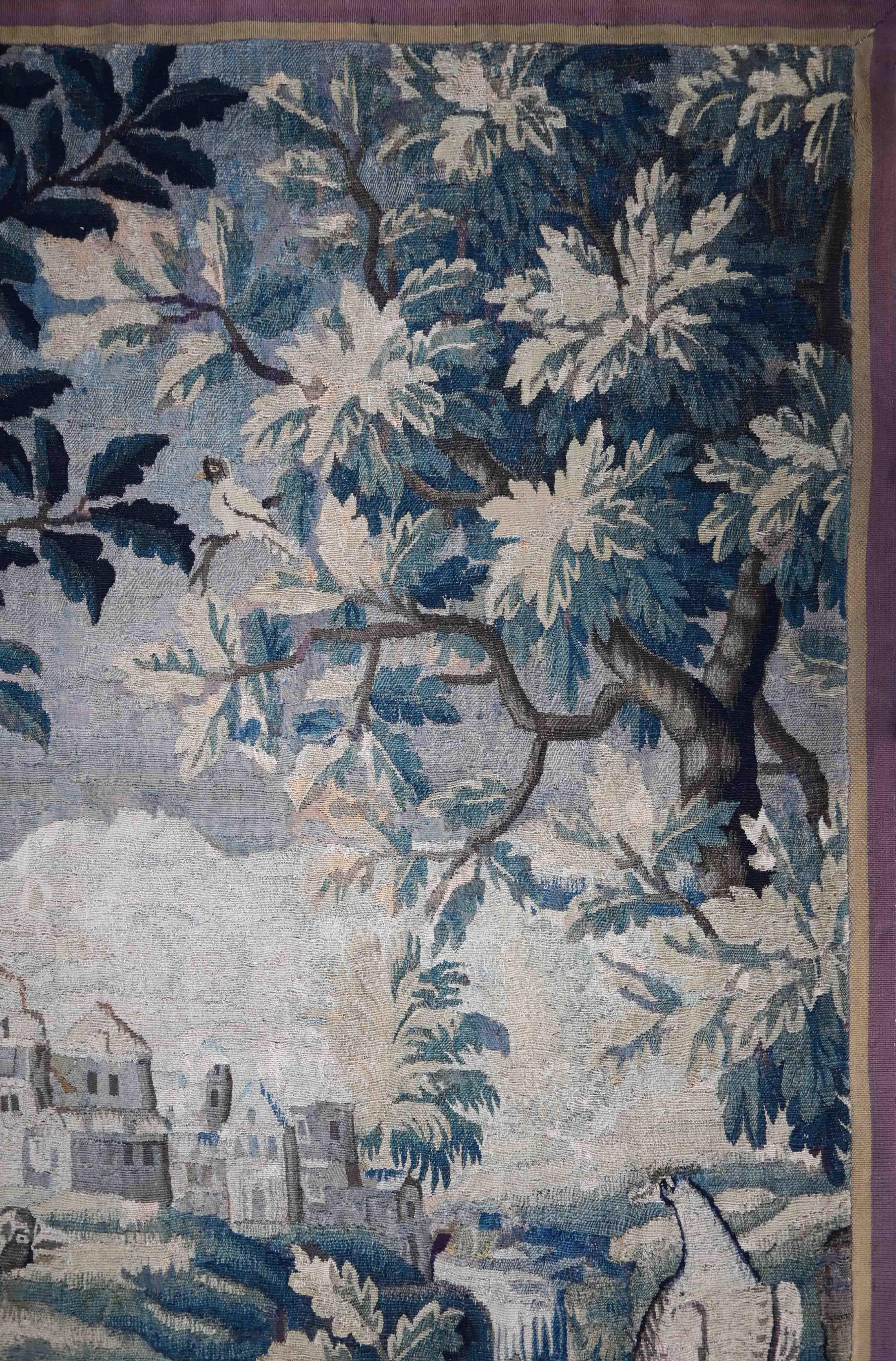 Provincial français Tapisserie d'Aubusson XVIIIe siècle - 165Lx215H cm - N° 1537 en vente