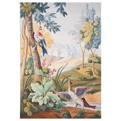 French Aubusson Inspired Custom Painting by John Klann, 2003