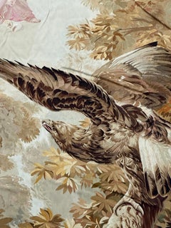 French Aubusson “L’Aigle et Junon d’après Lagrénée” with an eagle and Zeus