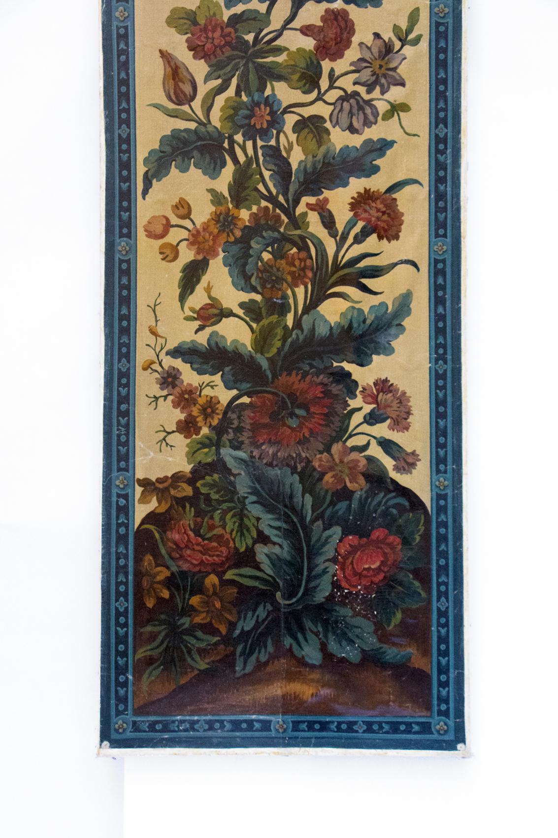 18th Century and Earlier French Aubusson Painting Framed with an 18th Century French Fragment For Sale