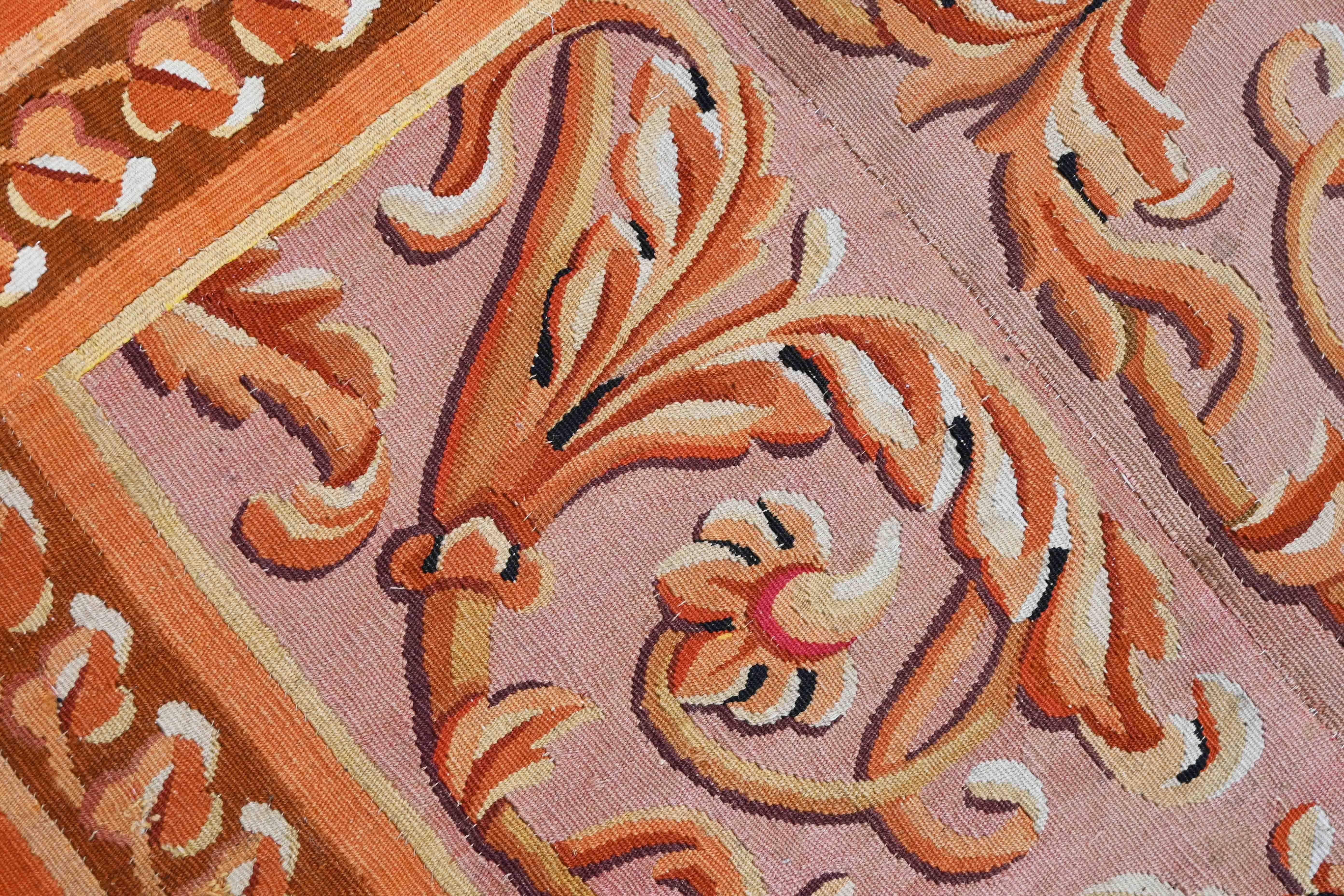 Metà XIX secolo Tappeto Aubusson francese del XIX secolo - 138x182 - No. 1584 in vendita