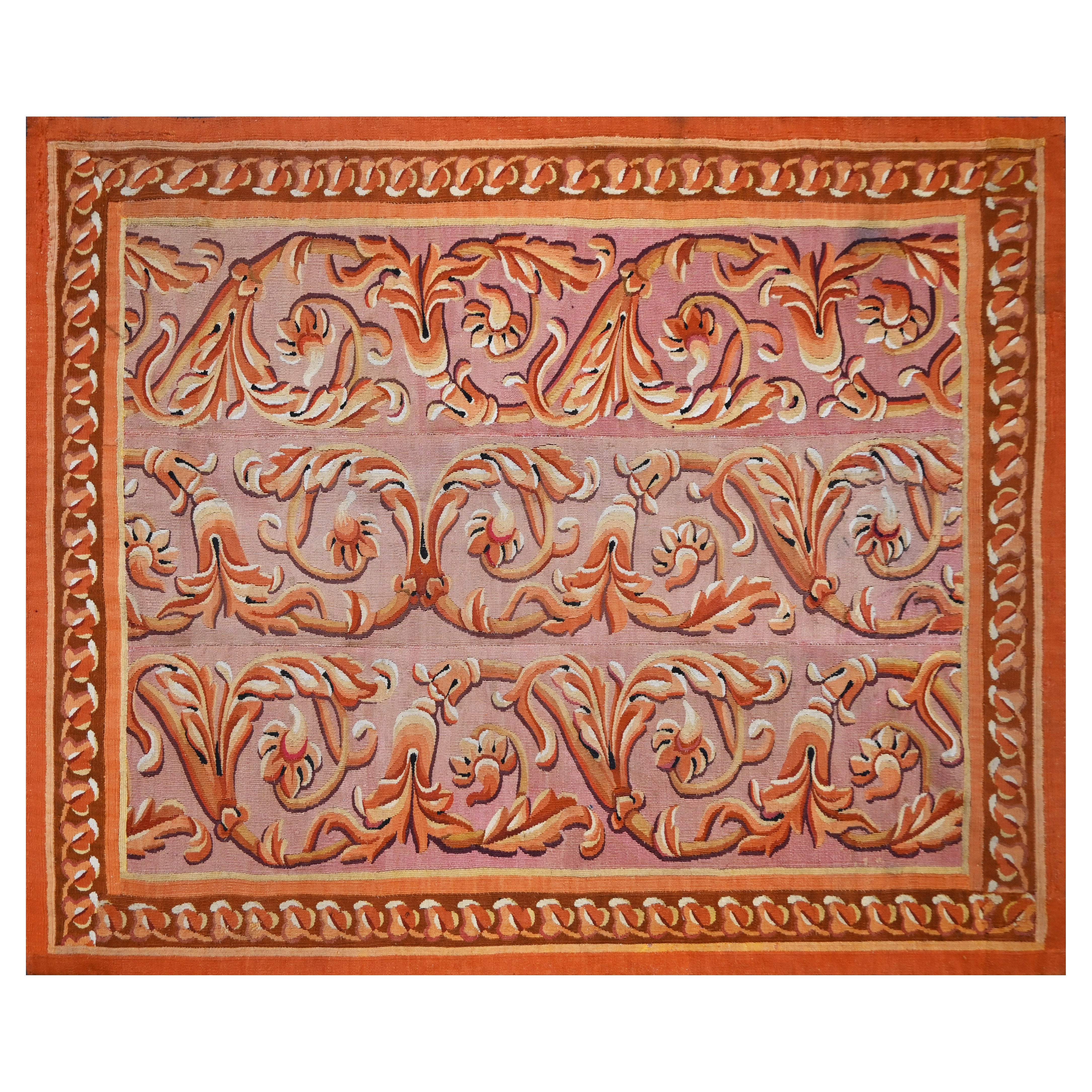 Tappeto Aubusson francese del XIX secolo - 138x182 - No. 1584 in vendita