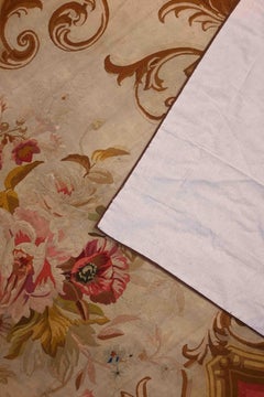 French Aubusson Rug 19th century - Napoleon III style - 265x166, No 1359