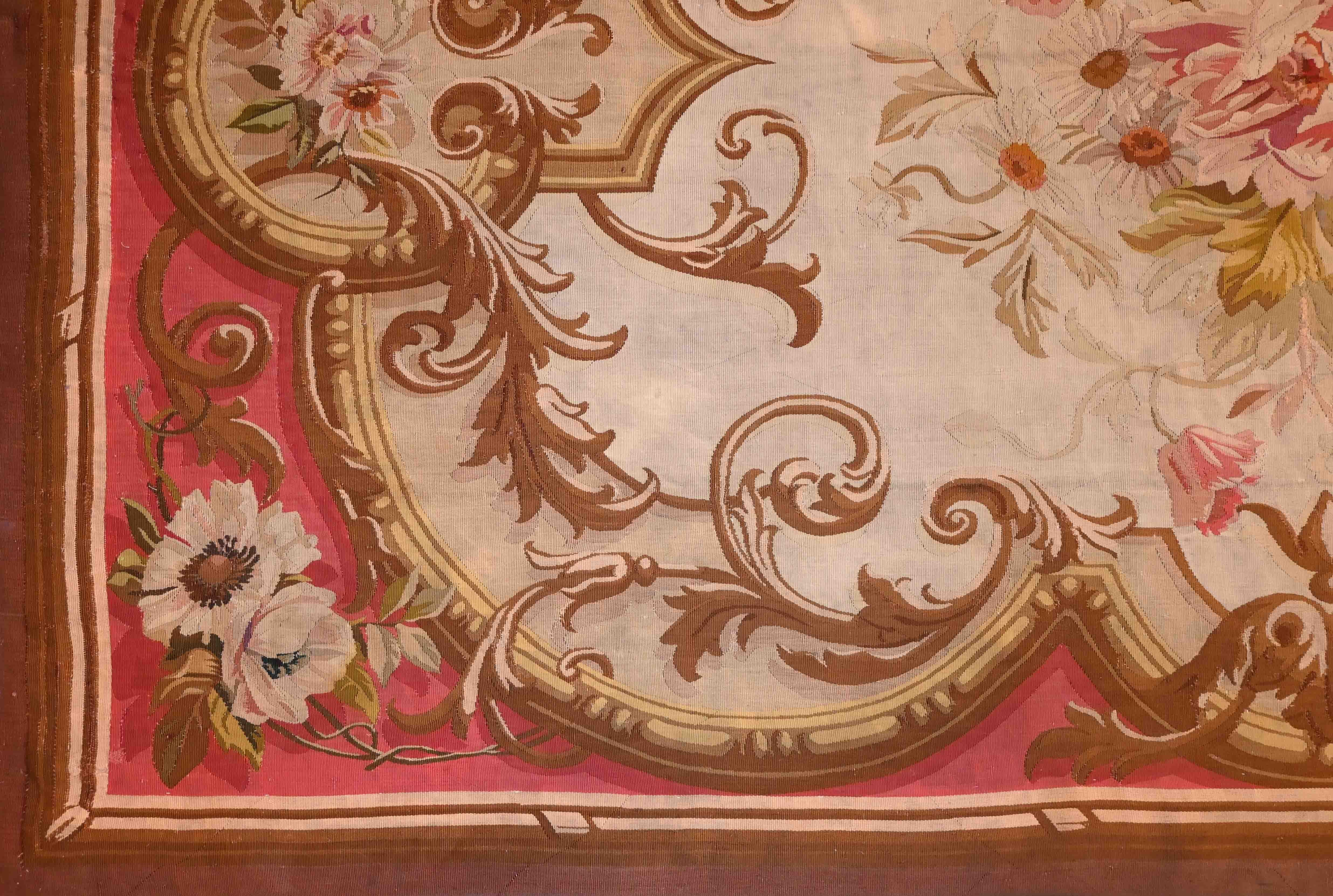 Französischer Aubusson-Teppich im Stil Napoleons III. des 19. Jahrhunderts – 265x166, Nr. 1359 (Napoleon III.) im Angebot