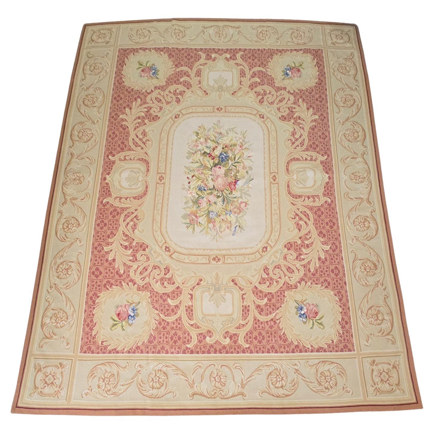 Alfombra francesa Aubusson 9x12