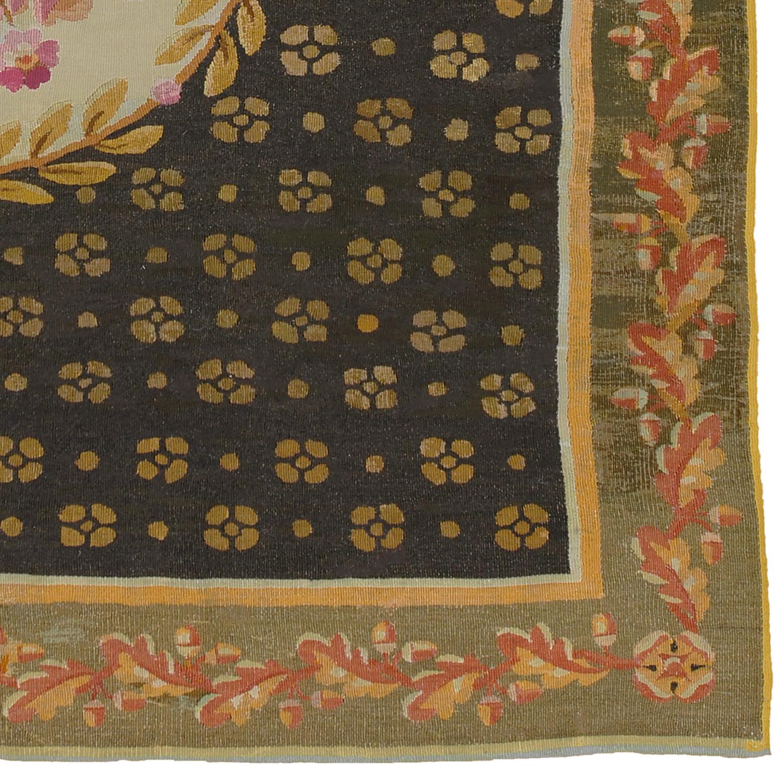 French Aubusson rug.