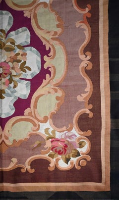 French Aubusson Rug - Napoleon III, 19th century - 180x215cm - No. 1645