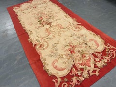 Französisches Aubusson-Paneel Handgewebte Wolle Needlepoint