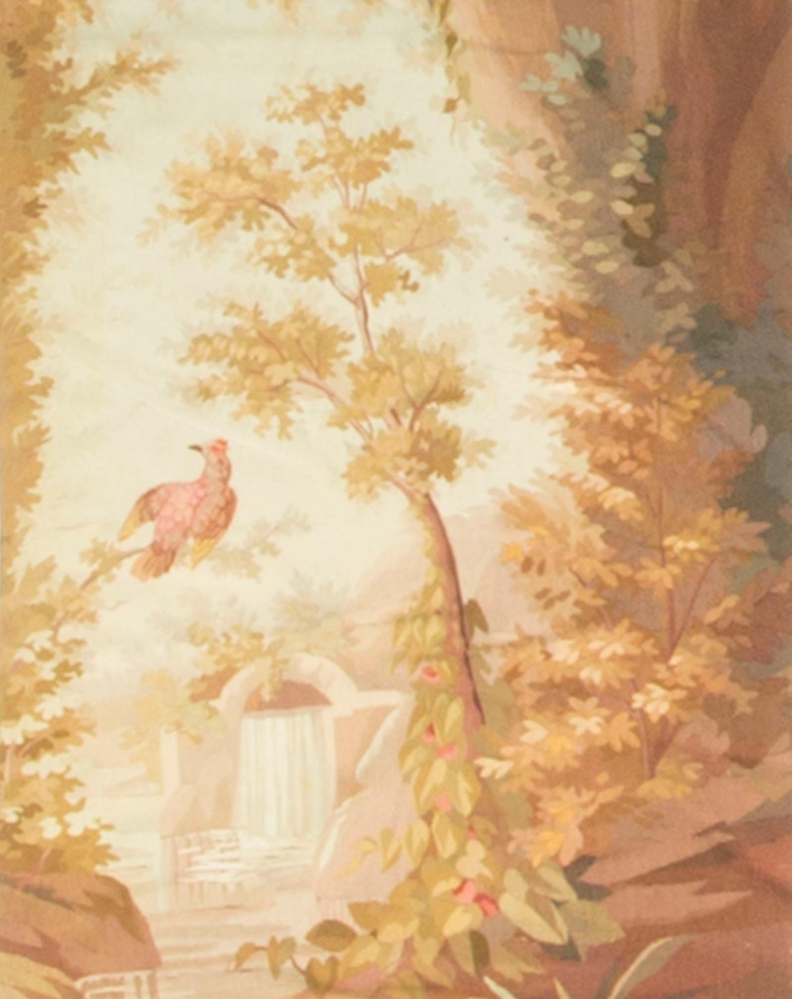 Tissé à la main Tapisserie française, tapisserie de style Aubusson, vers 1850 en vente