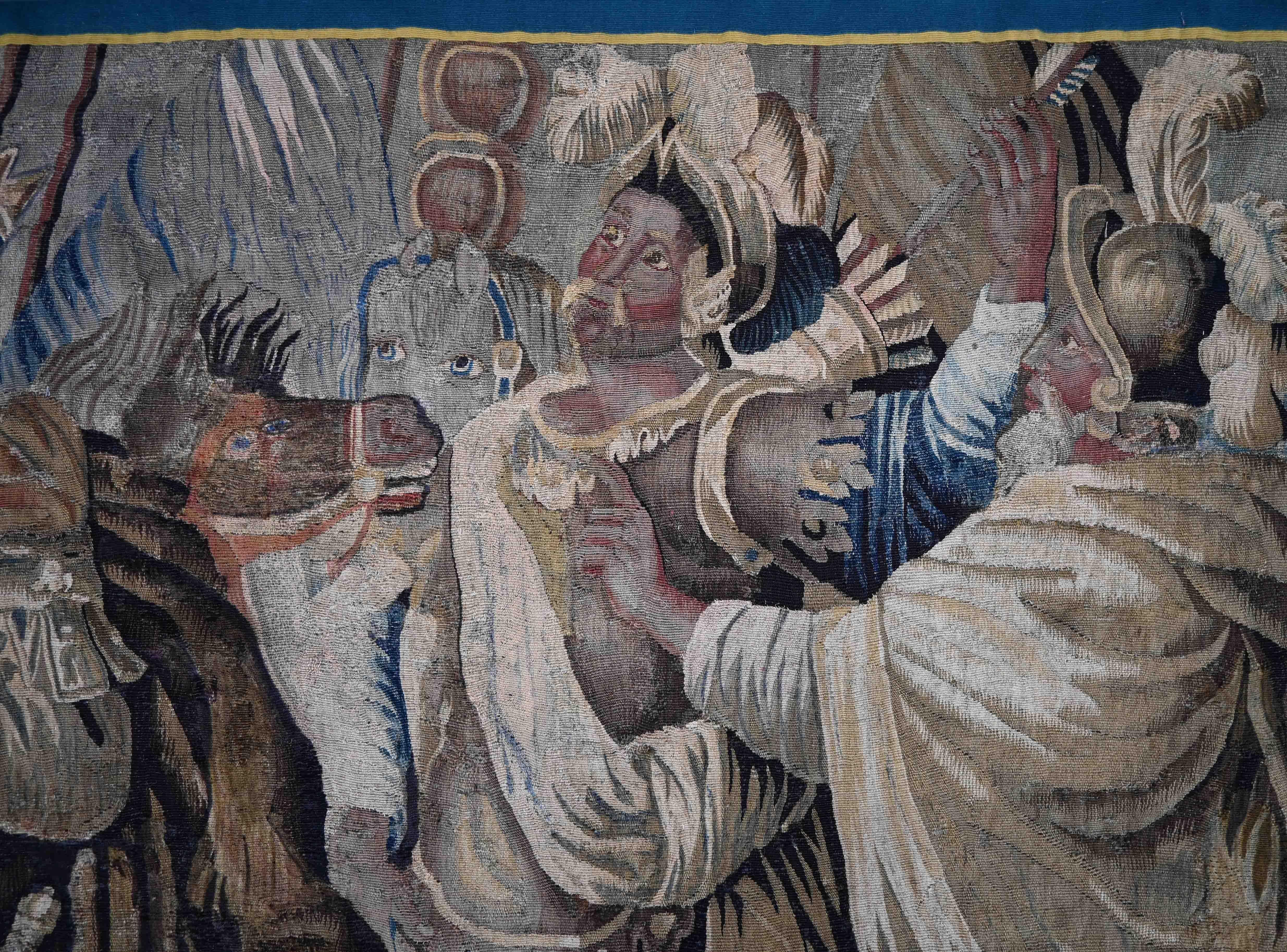 The Conversion of Constantine, Aubusson Manufacture-Wandteppich aus dem 17. Jahrhundert - 1362 im Angebot 4