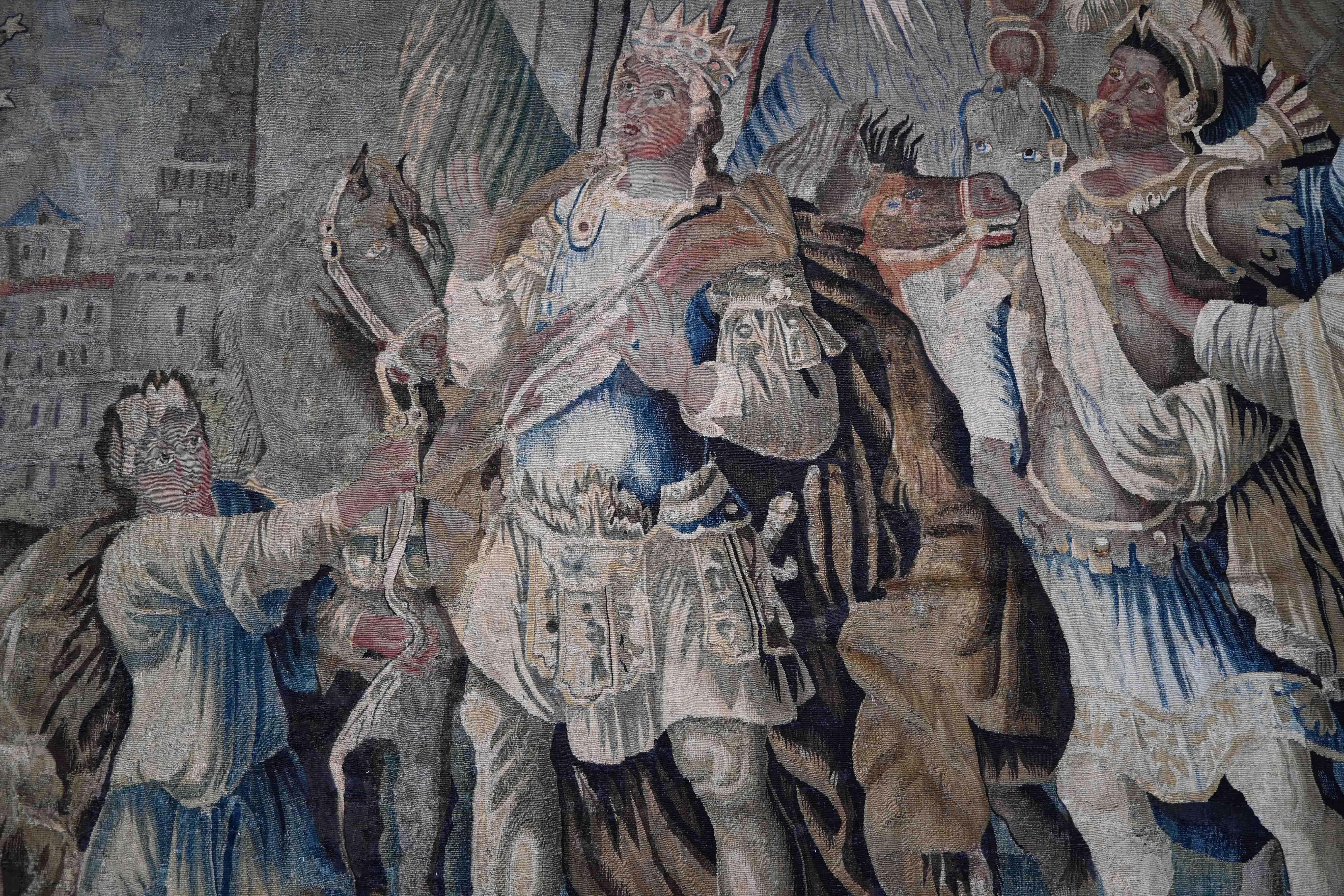 The Conversion of Constantine, Aubusson Manufacture-Wandteppich aus dem 17. Jahrhundert - 1362 im Angebot 5
