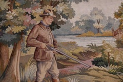 French Aubusson Tapestry 19th Century - Hunting Scene - No. 1587