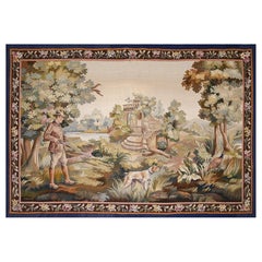 Französischer Aubusson-Teppich 19. Jahrhundert - Jagdszene - Nr. 1587