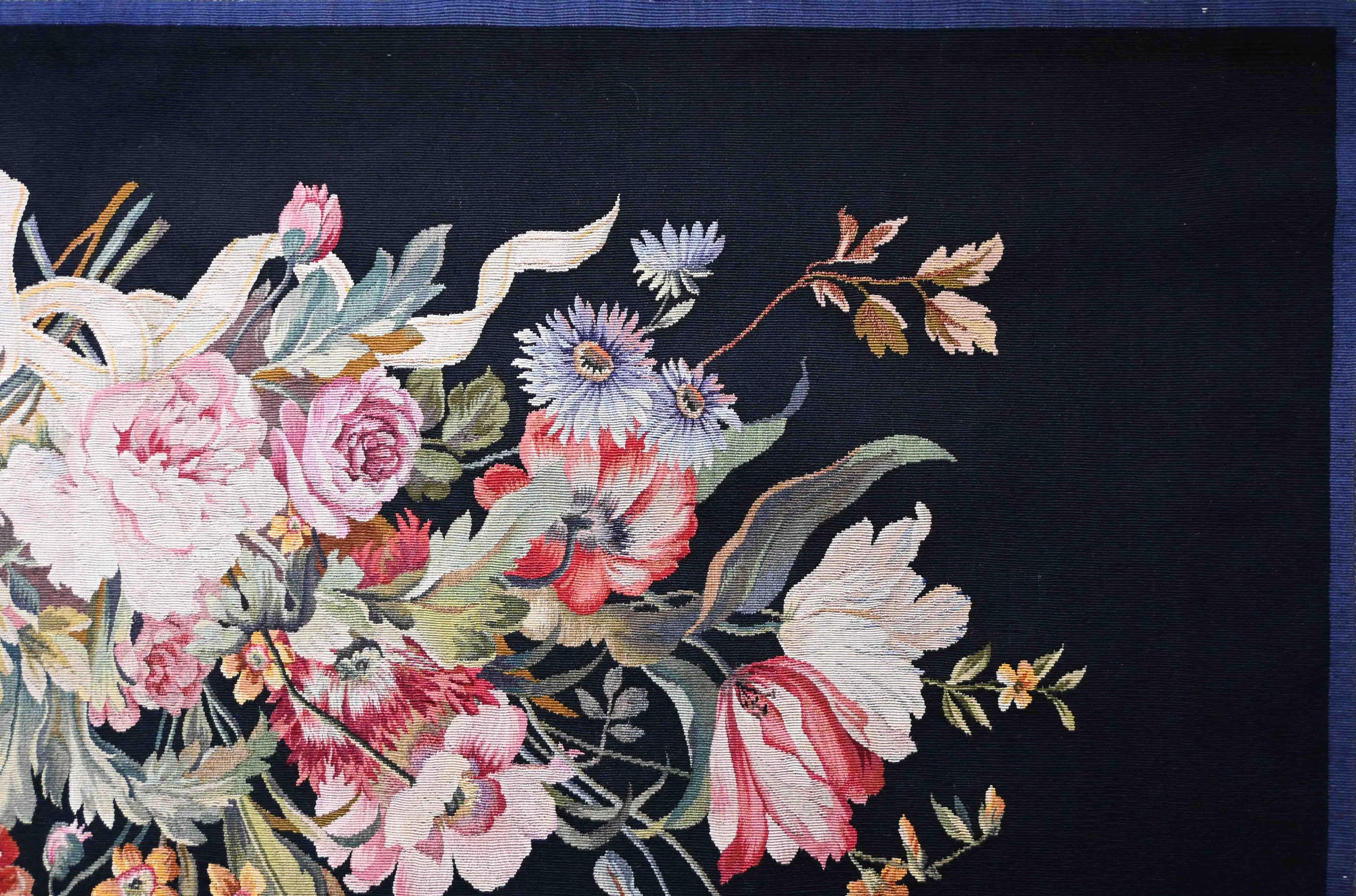 Französischer Aubusson-Wandteppich des 19. Jahrhunderts, Monogrammiert J. Berton - 177lx80h - N 1484 im Zustand „Hervorragend“ im Angebot in Paris, FR
