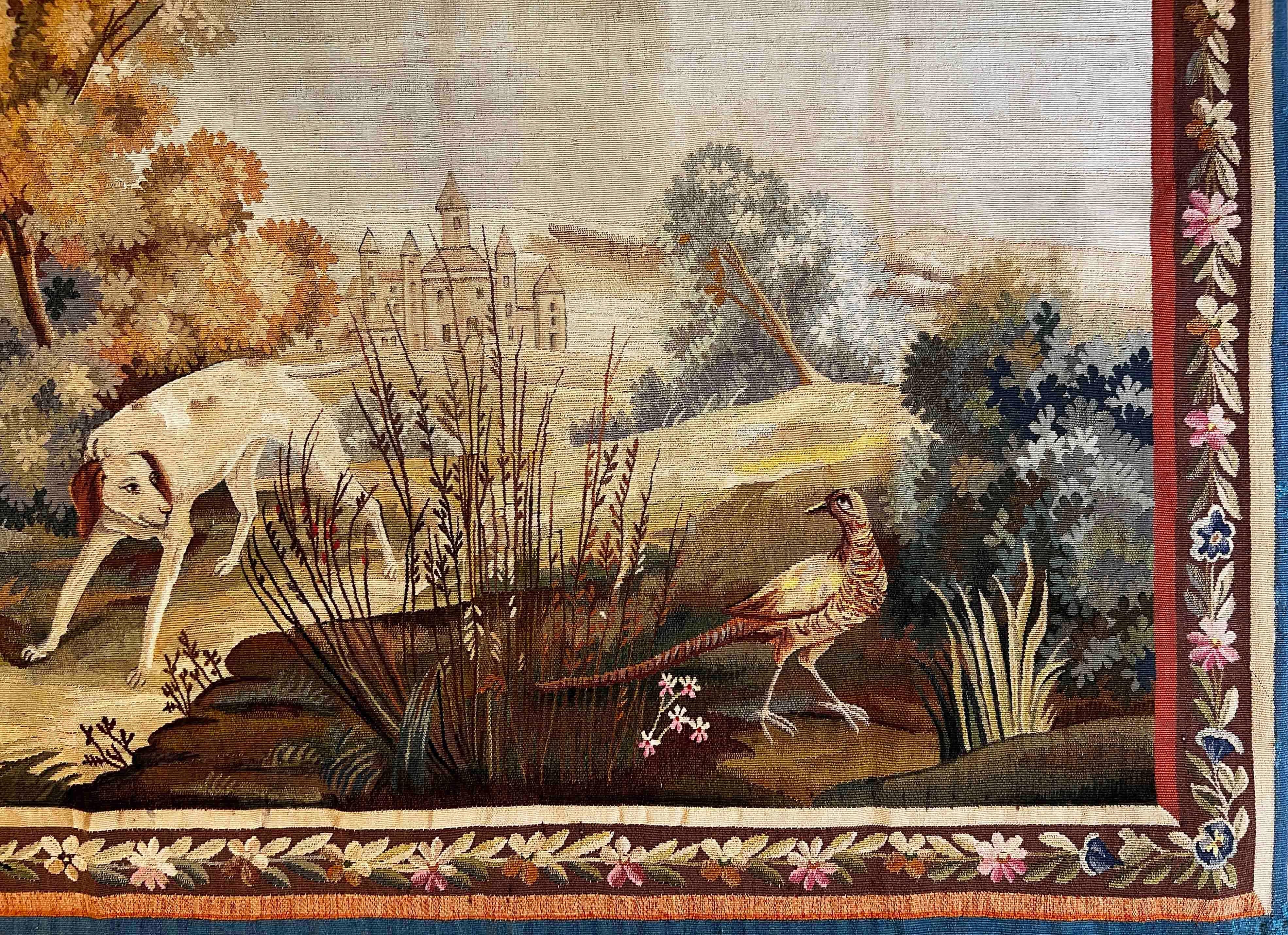 Hand-Woven French Aubusson Tapestry 19th century - N° 1127