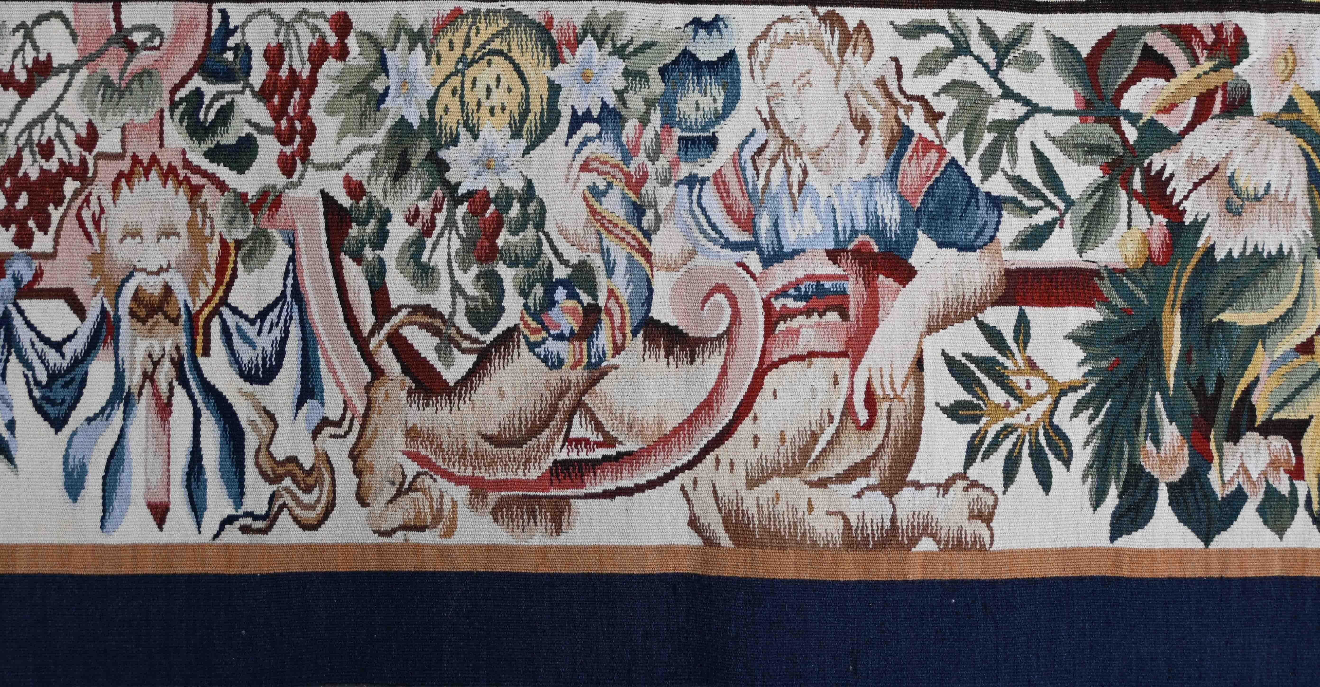 Französischer Aubusson-Wandteppich 19. Jahrhundert - Die Entführung der Helena durch Paris - Nr. 1605 im Angebot 3