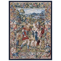 Französischer Aubusson-Wandteppich 19. Jahrhundert - Die Entführung der Helena durch Paris - Nr. 1605