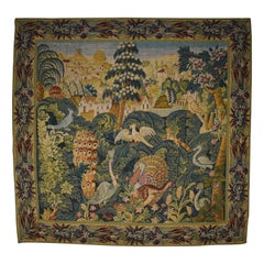 Vintage French Aubusson Tapestry by Robert Four