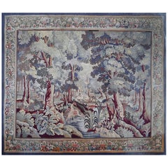 French Aubusson Tapestry, Greenery 19th century -230lx183h - No. 1476