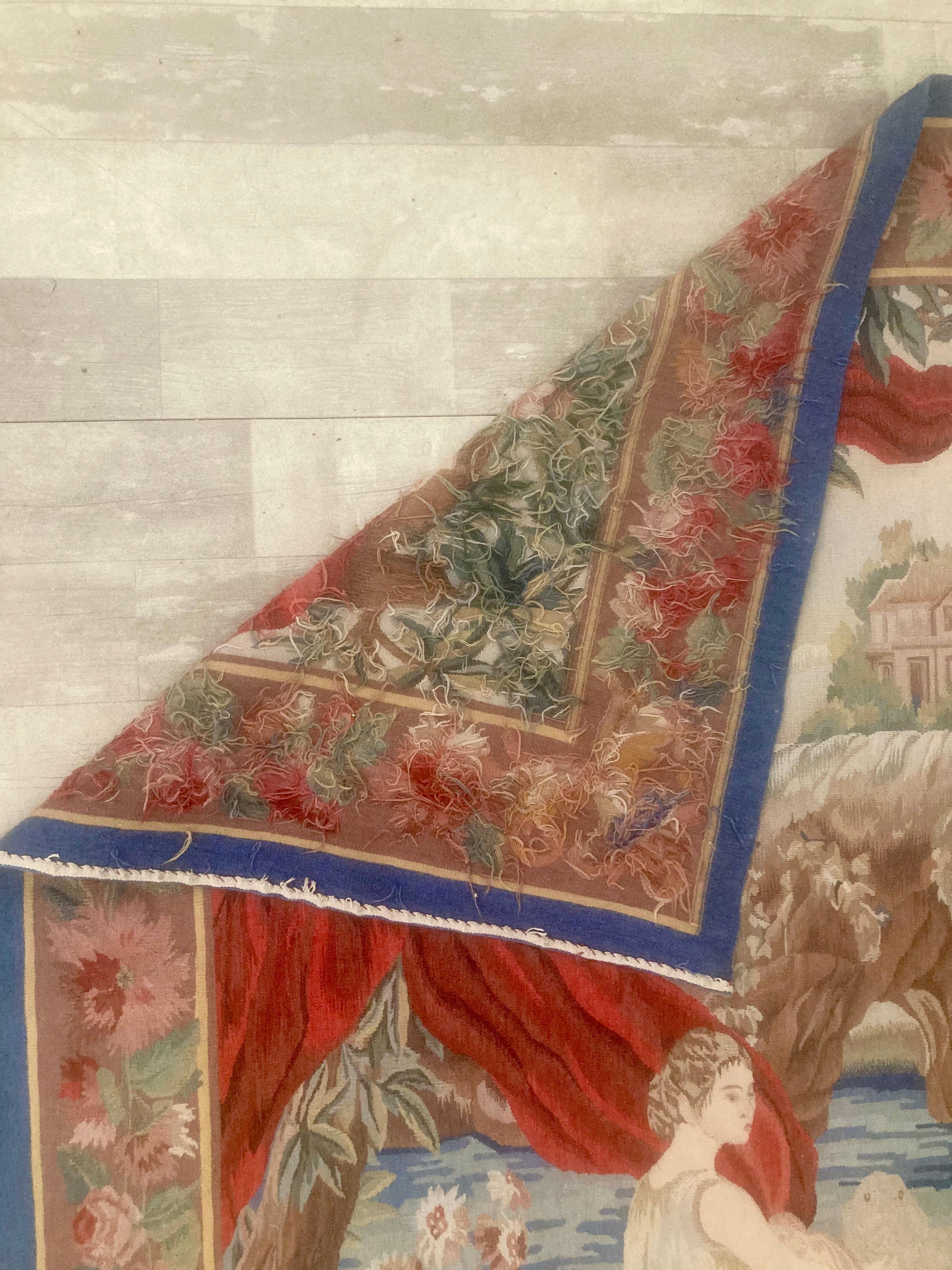 French Aubusson Tapestry in the Allegorical Style For Sale 4