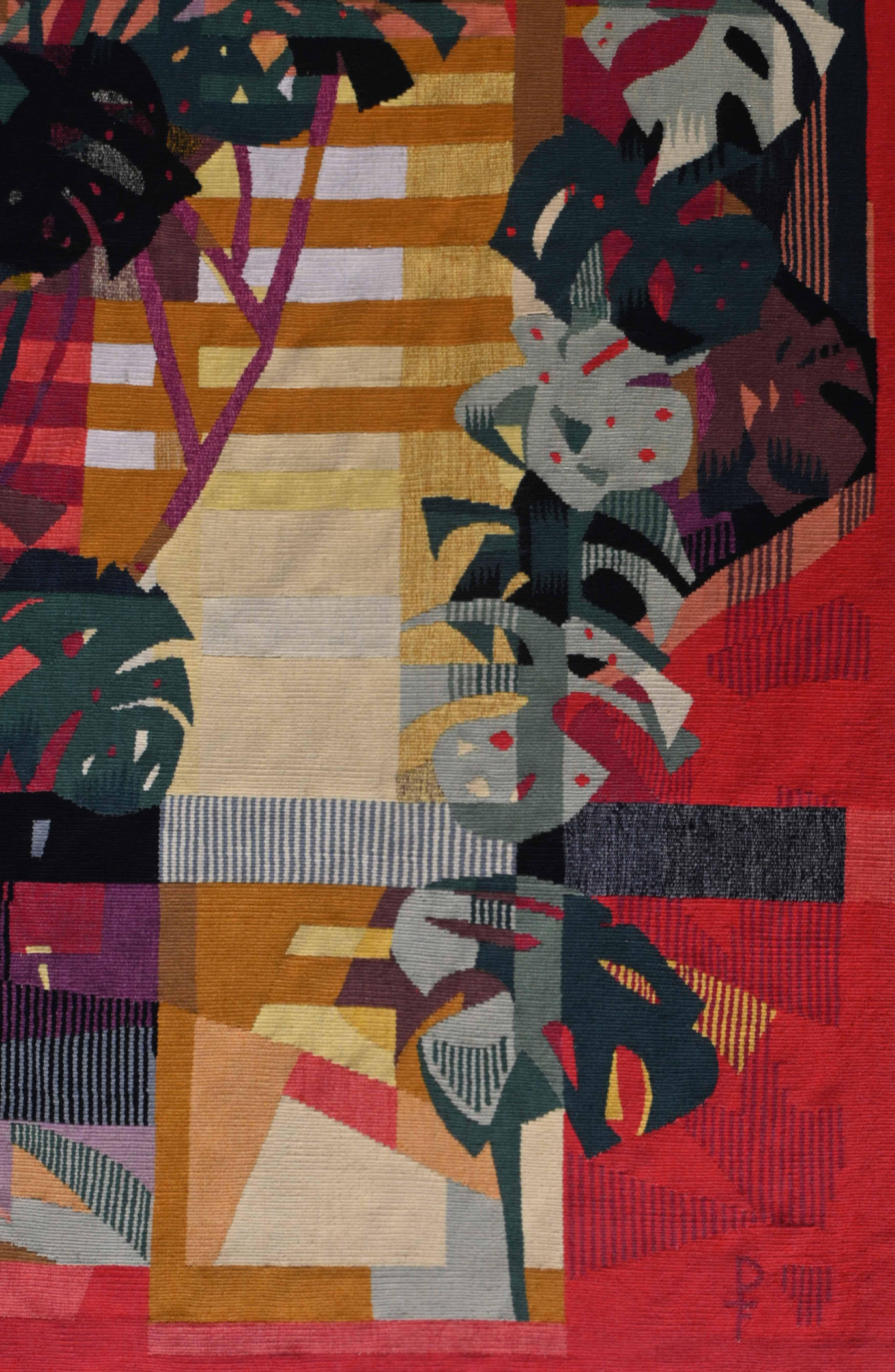 Französischer Aubusson-Teppich, PINTON FRERES - Camille HILAIRE - Nr. 1600 (20. Jahrhundert) im Angebot