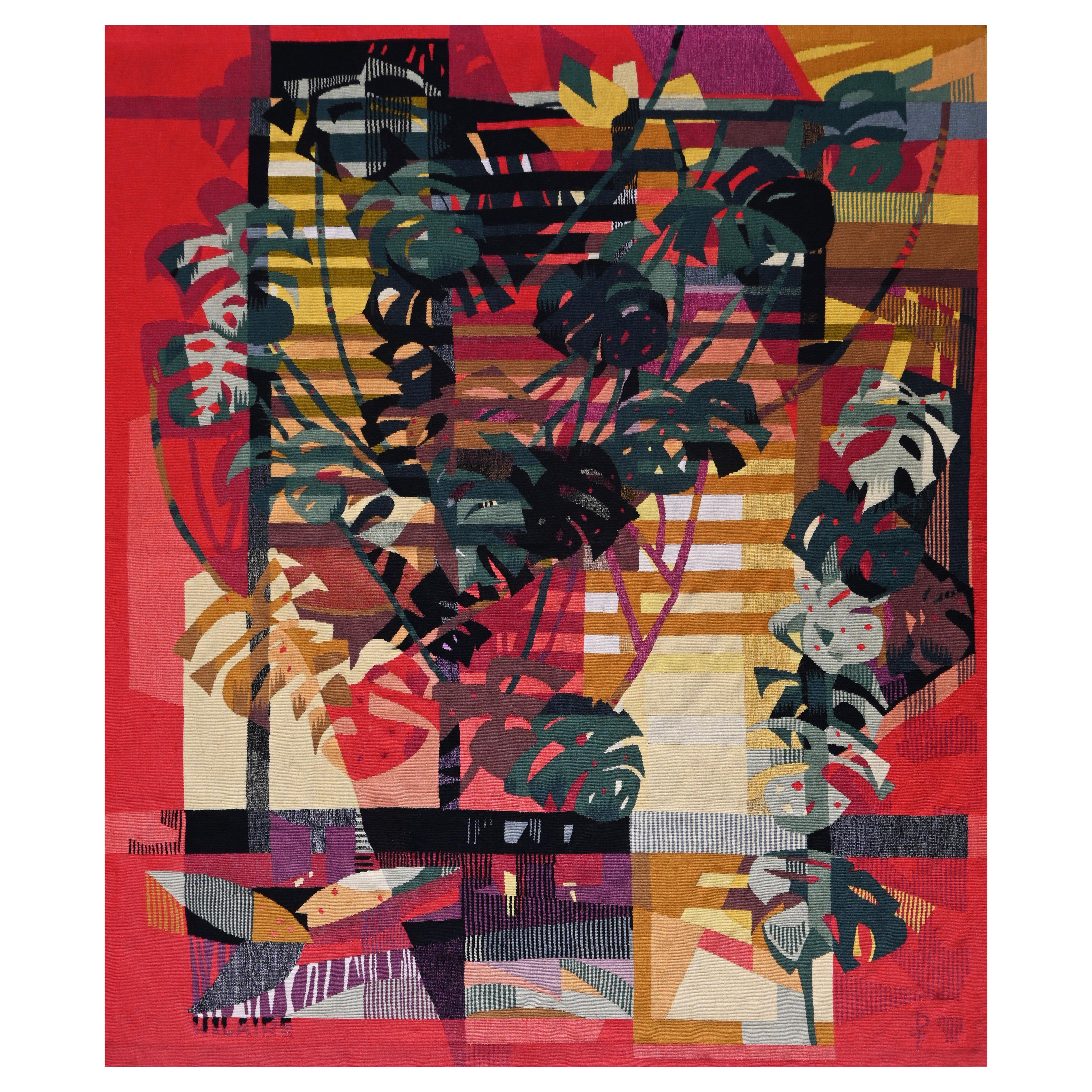 French Aubusson Tapestry, PINTON FRERES - Camille HILAIRE - No. 1600