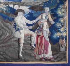 French Aubusson Tapestry Royal Manufacture 18th century – Pastoral scene – 1672