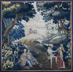 French Aubusson Tapestry Royal Manufacture 18th century – Pastoral scene – 1672