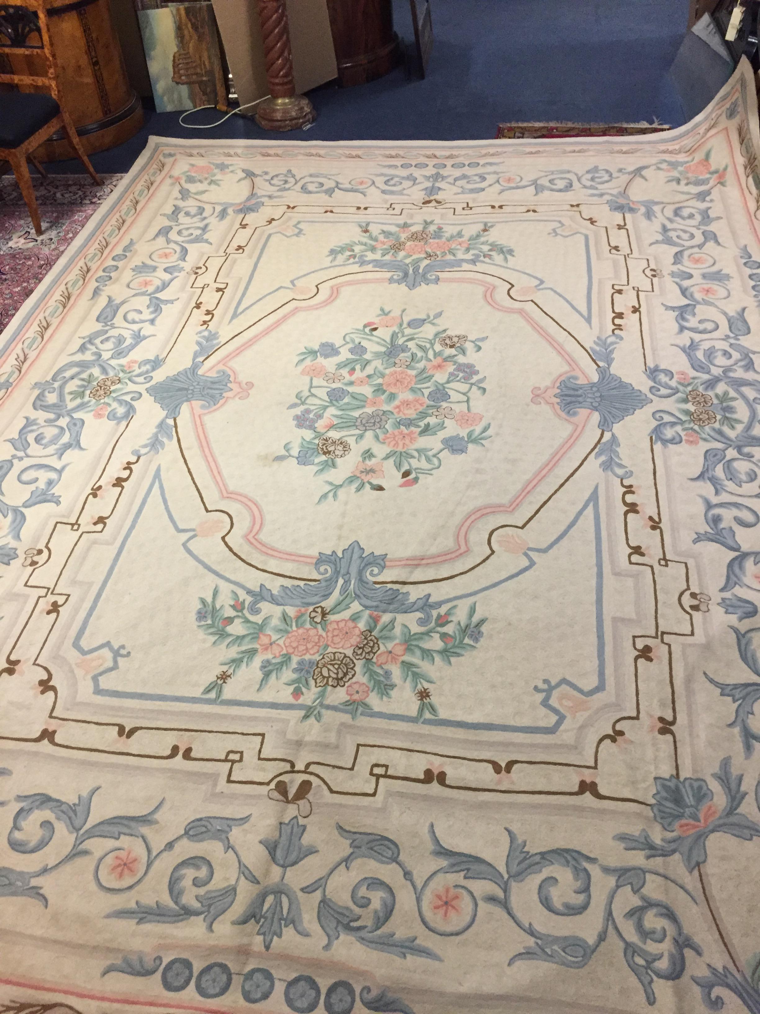 Indian Tapestry Rug Top Condition with Silk 5