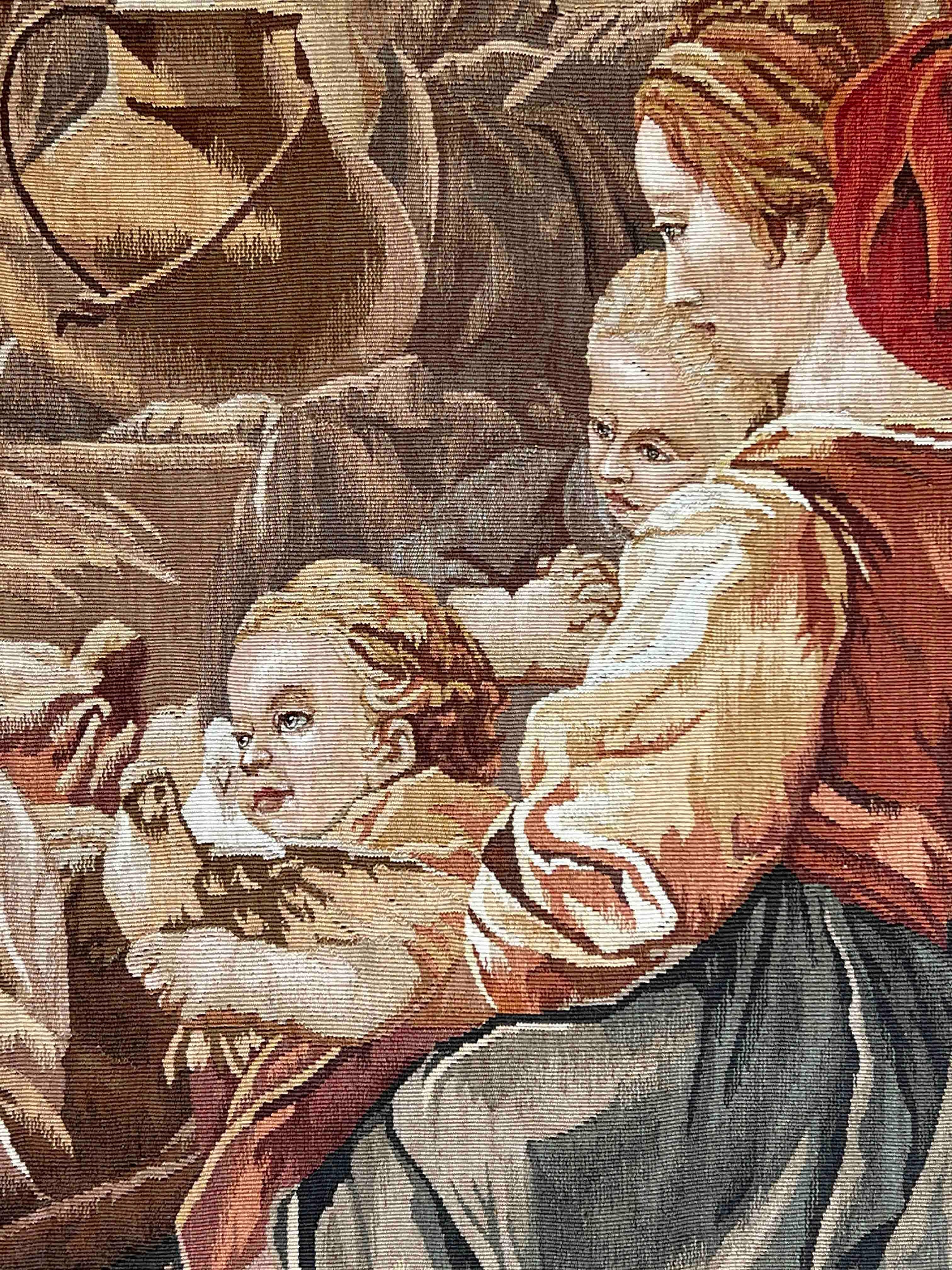 Französischer Aubusson-Wandteppich, The Scene of the Birth of Jesus Christ, Nr. 1045, Französisch im Angebot 3