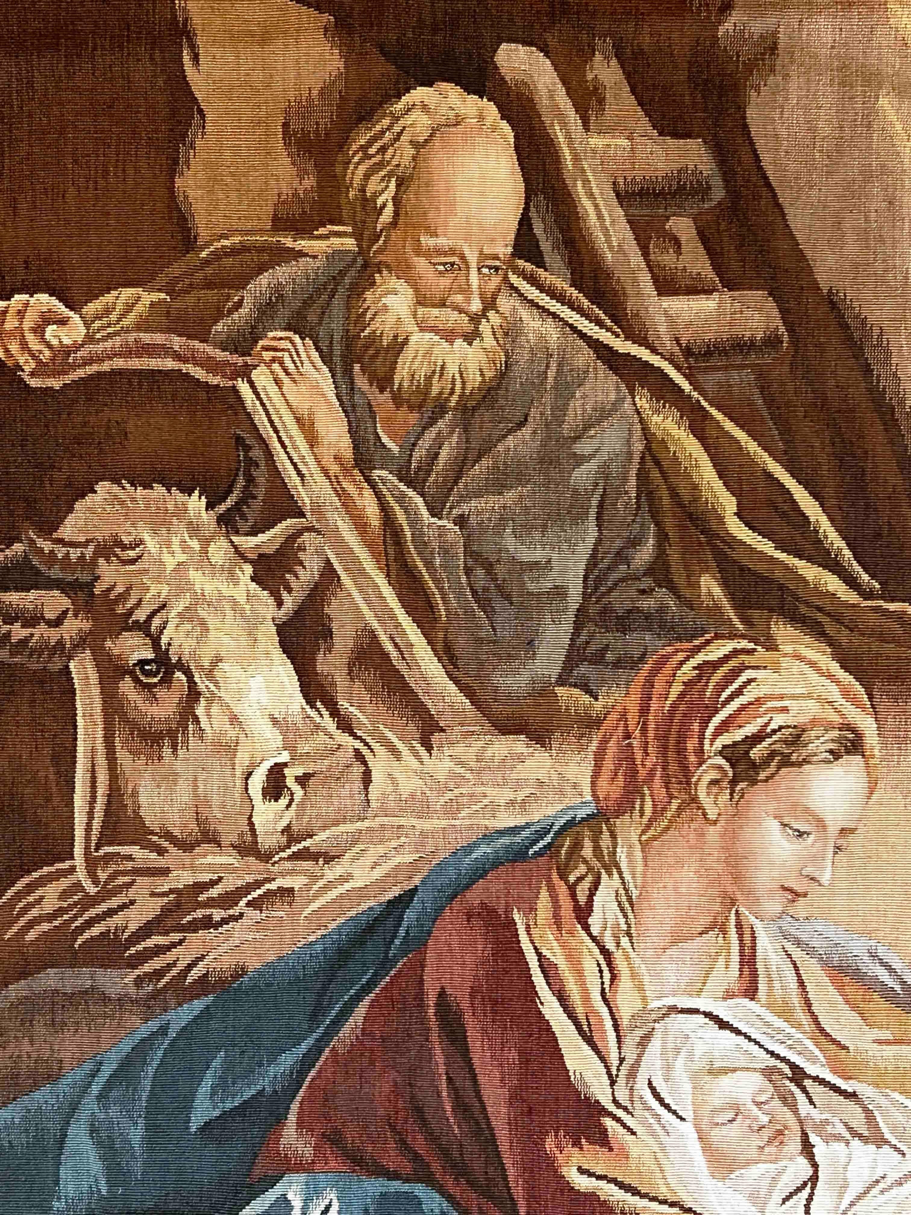 Französischer Aubusson-Wandteppich, The Scene of the Birth of Jesus Christ, Nr. 1045, Französisch im Angebot 5
