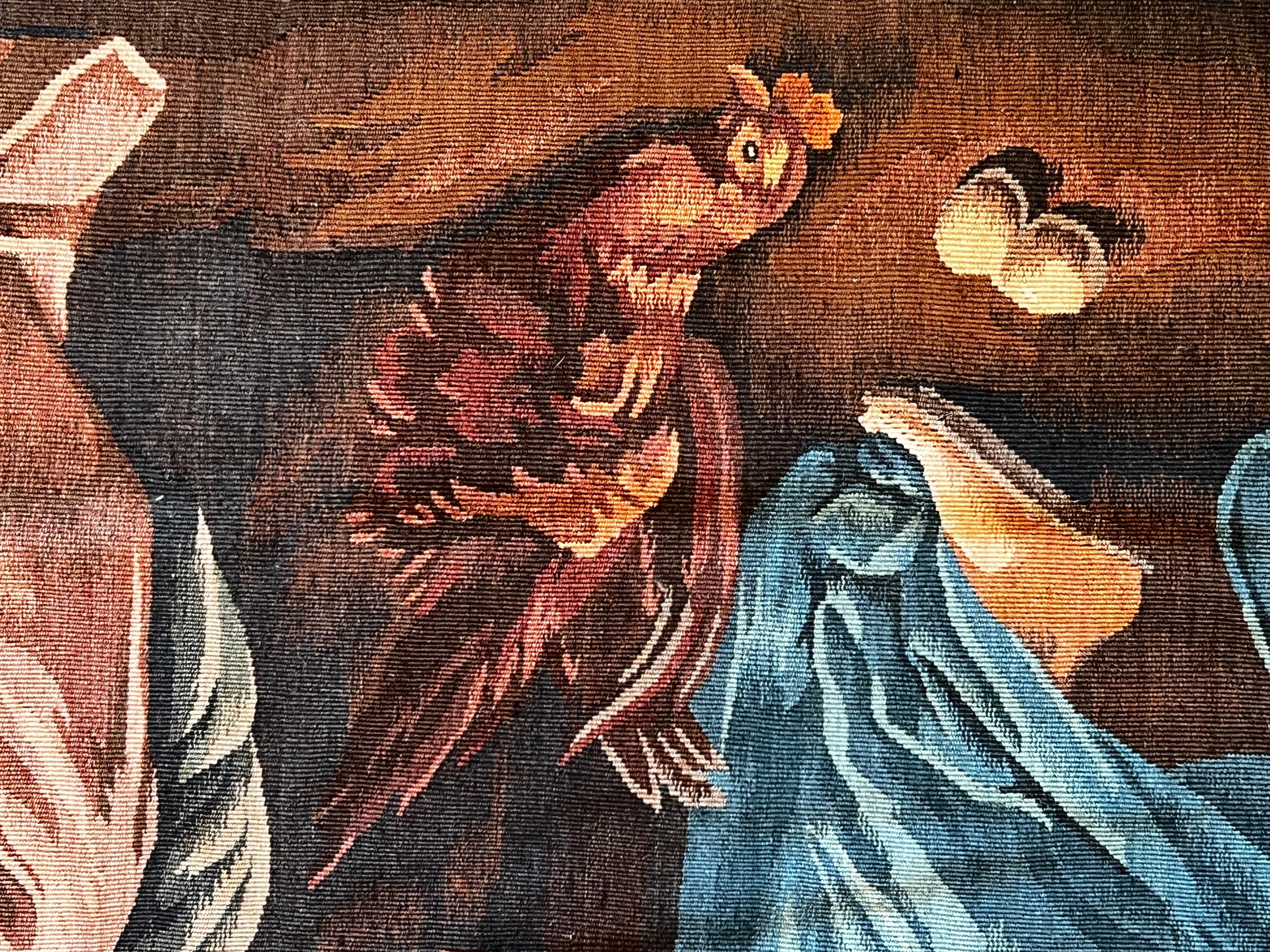 Französischer Aubusson-Wandteppich, The Scene of the Birth of Jesus Christ, Nr. 1045, Französisch im Angebot 9