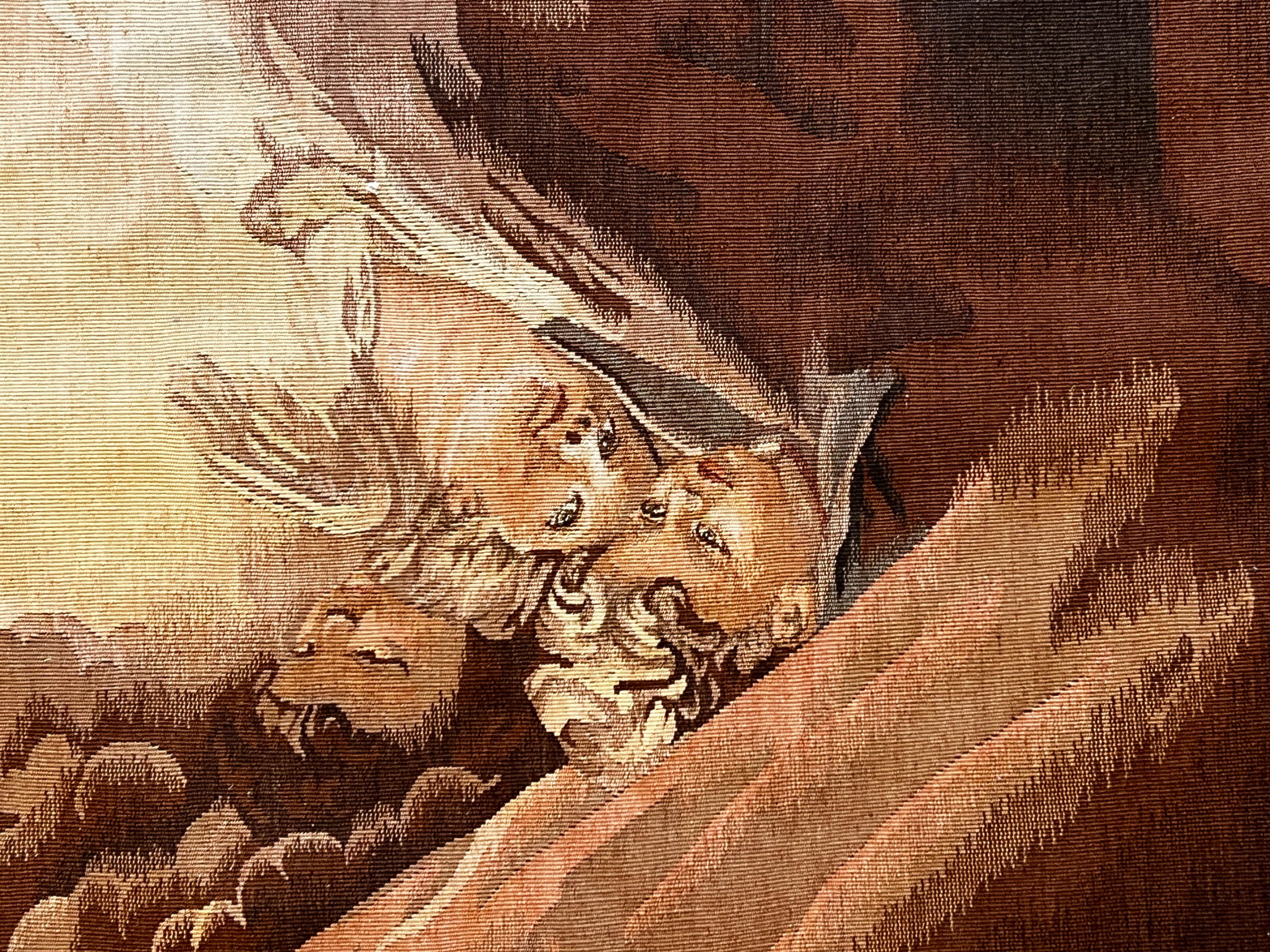 Französischer Aubusson-Wandteppich, The Scene of the Birth of Jesus Christ, Nr. 1045, Französisch im Angebot 10