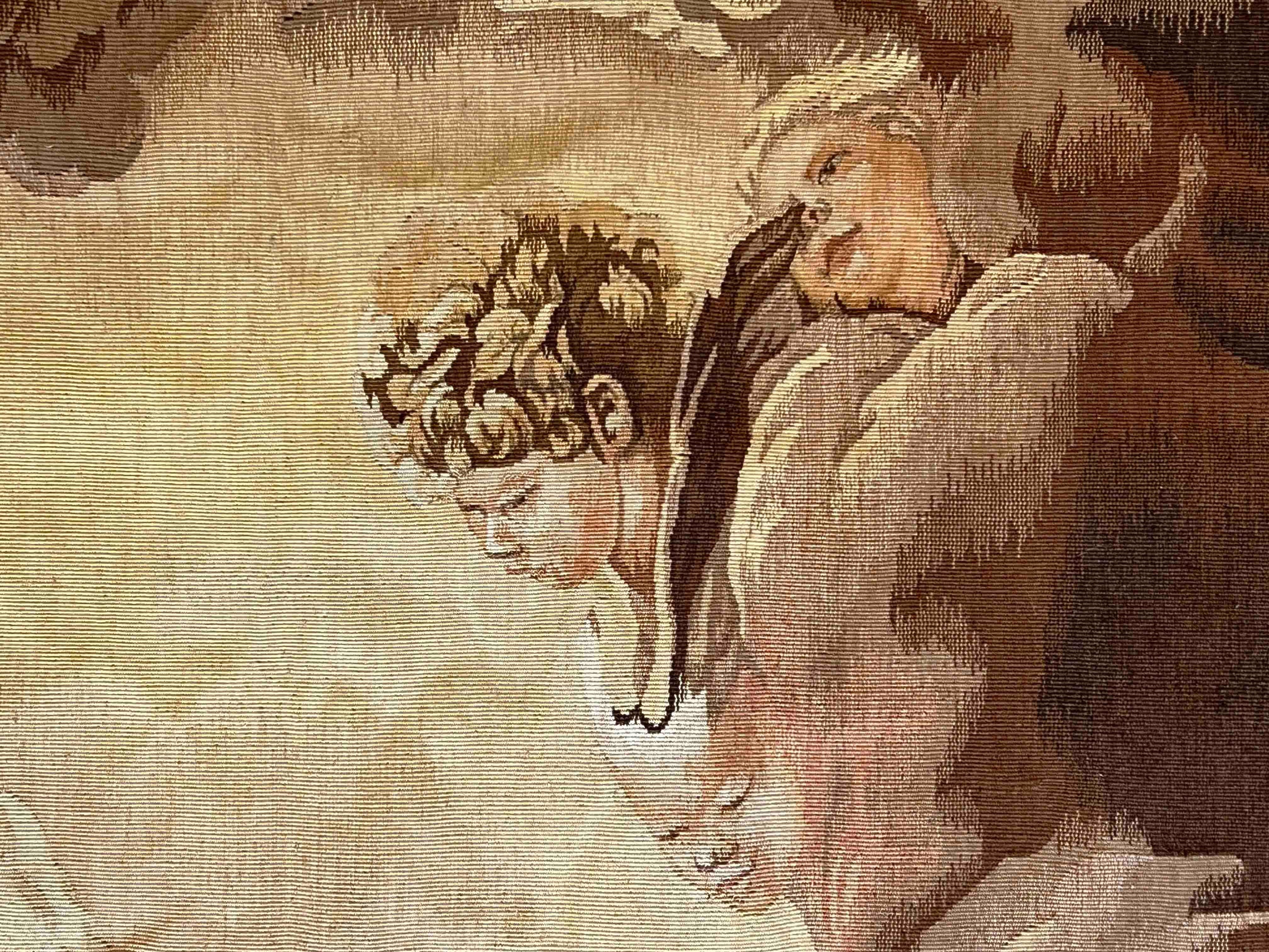 Französischer Aubusson-Wandteppich, The Scene of the Birth of Jesus Christ, Nr. 1045, Französisch im Angebot 12