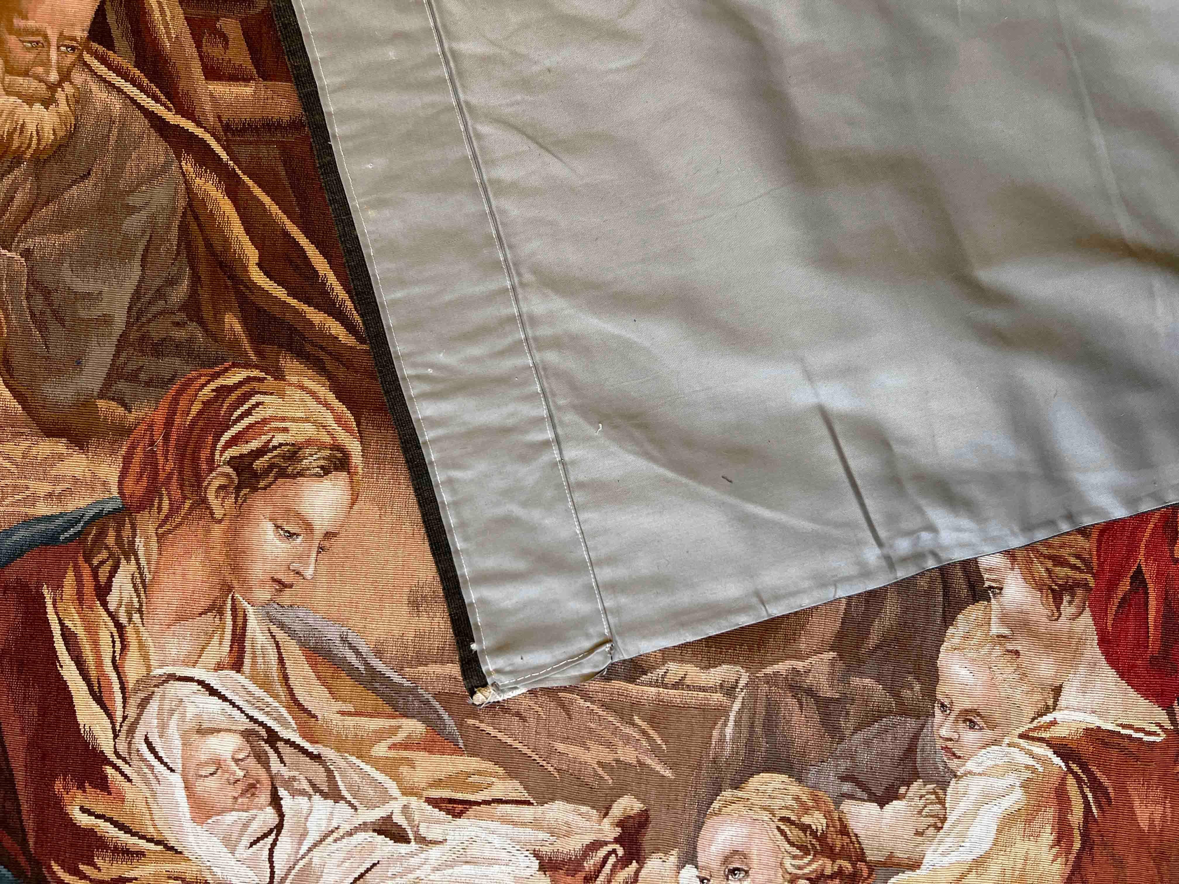 Französischer Aubusson-Wandteppich, The Scene of the Birth of Jesus Christ, Nr. 1045, Französisch im Angebot 13