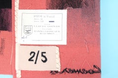 French Aubusson Wool Tapestrie " breche de rouille " by Claude Loewer