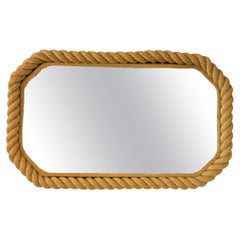 French Audoux & Minet Octogonal Mirror, circa 1950
